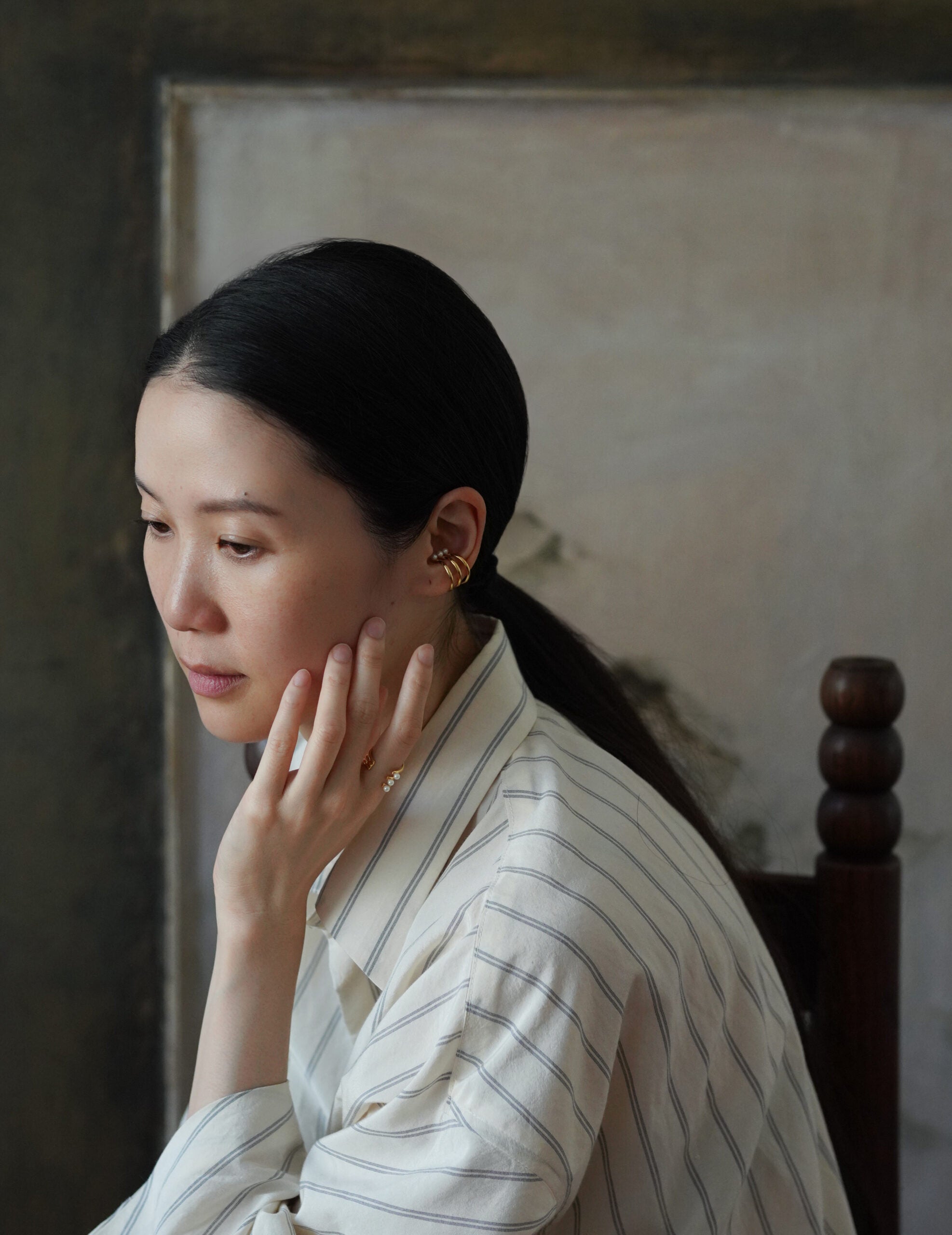 mature.03 耳骨夾／尾戒・金色