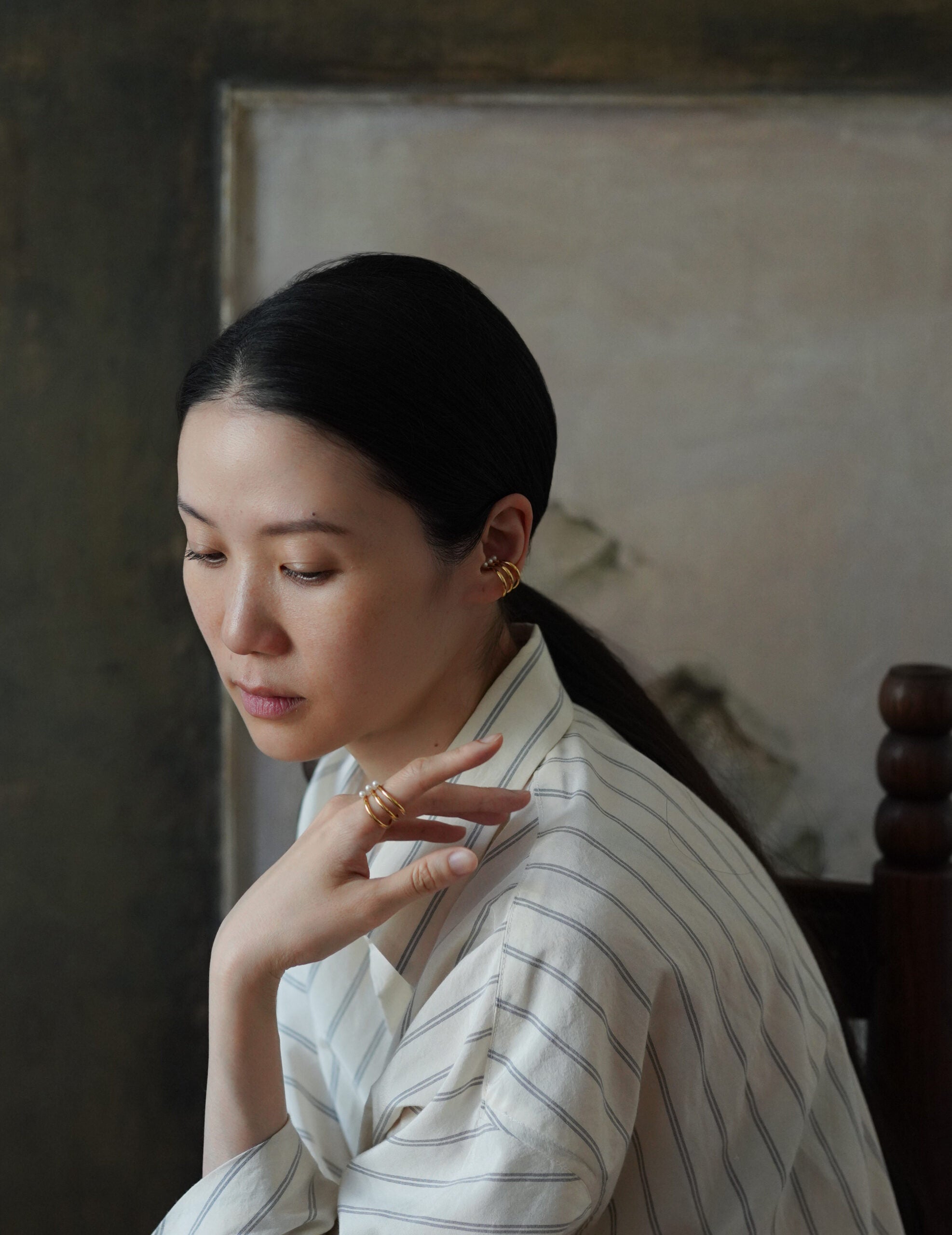 mature.03 耳骨夾／尾戒・金色