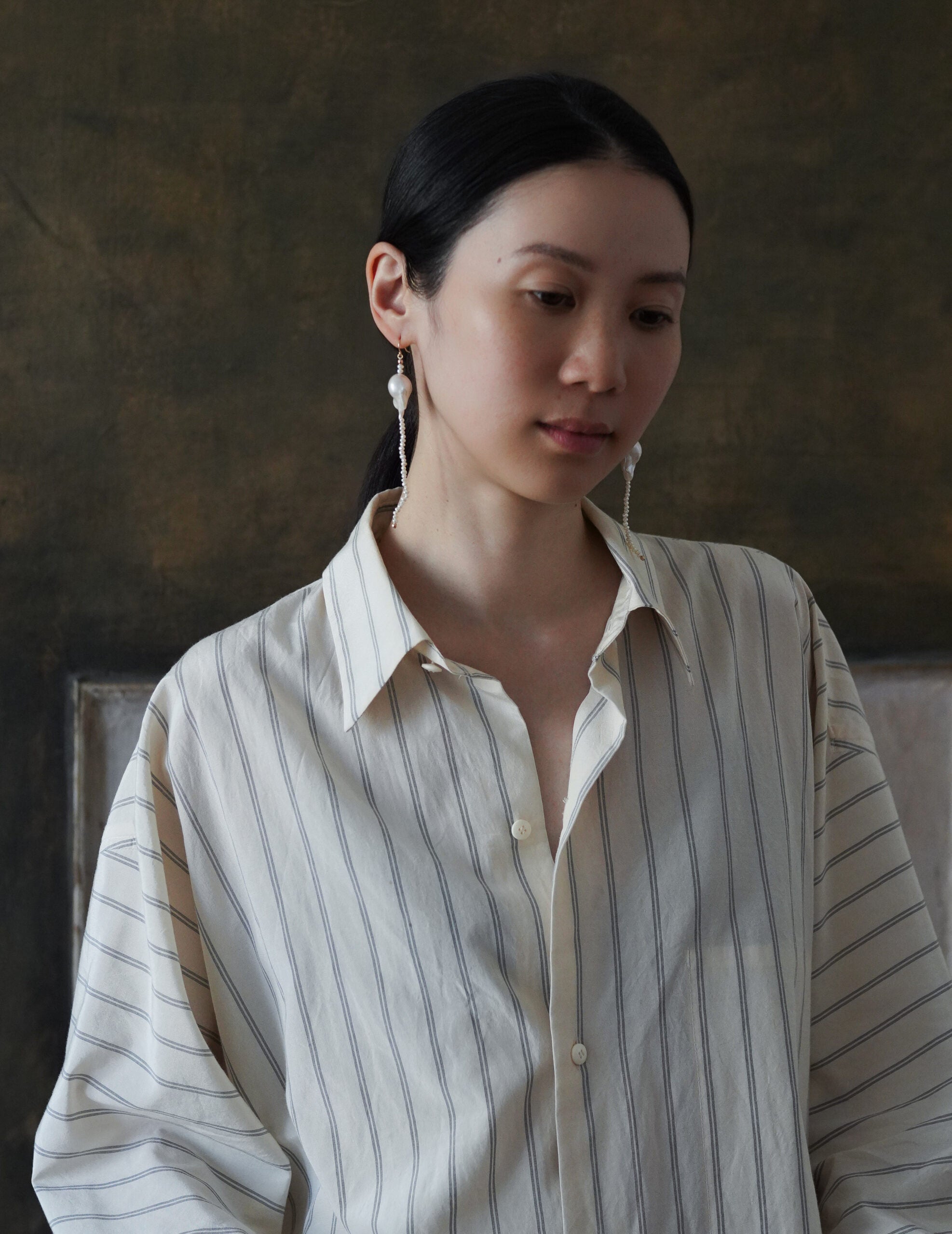 thaw.01 耳釘・白色