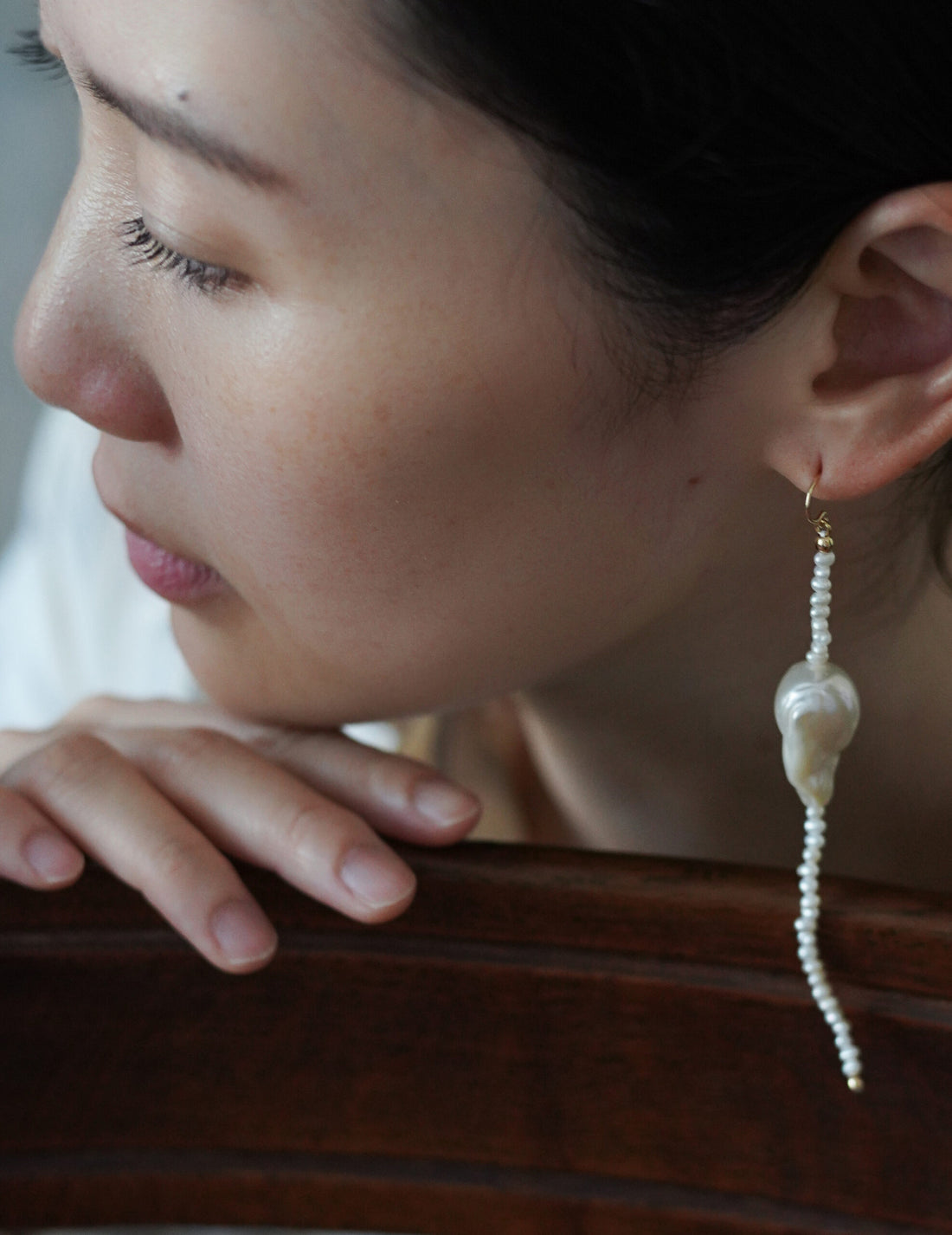 thaw.01 Earrings・White