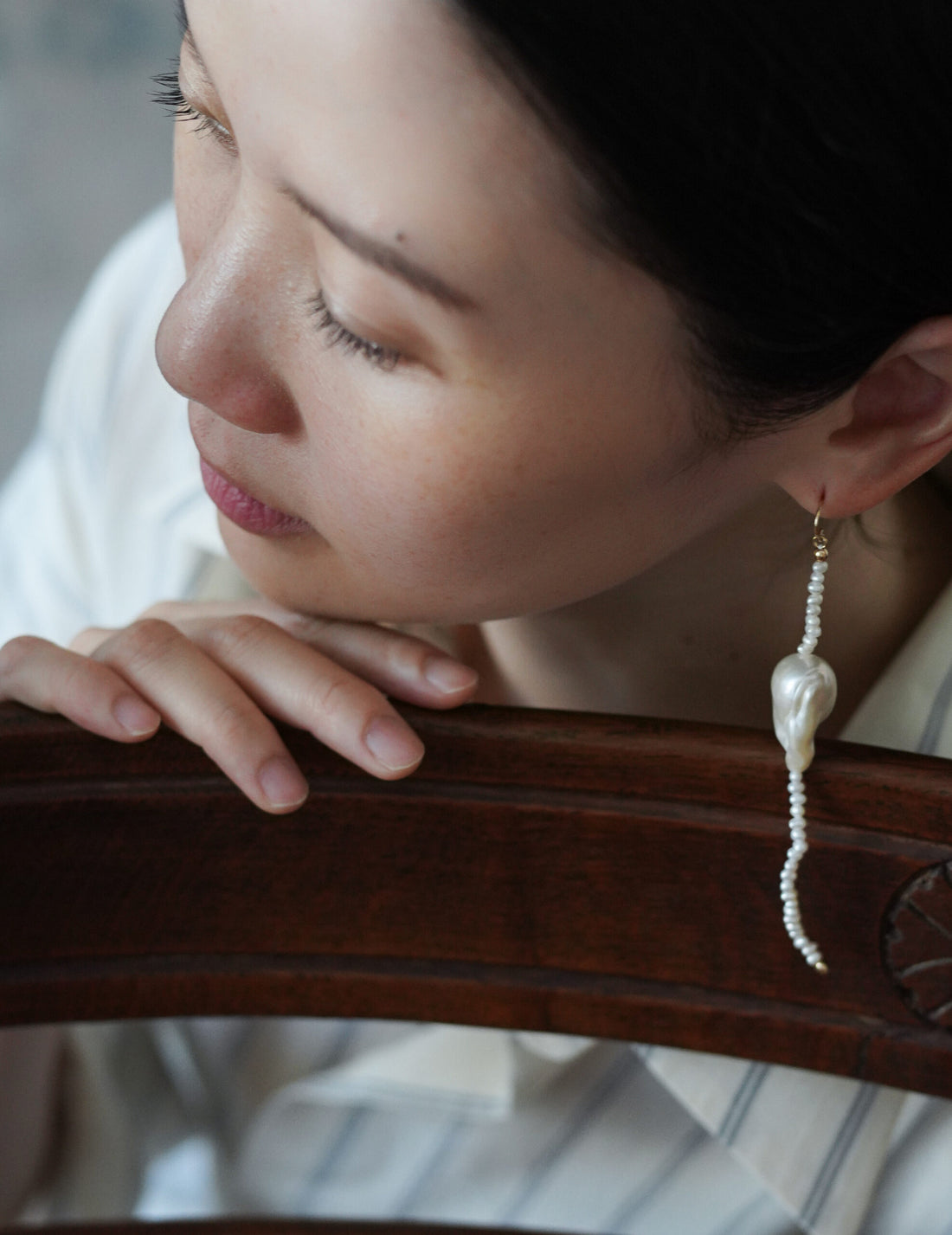 thaw.01 Earrings・White