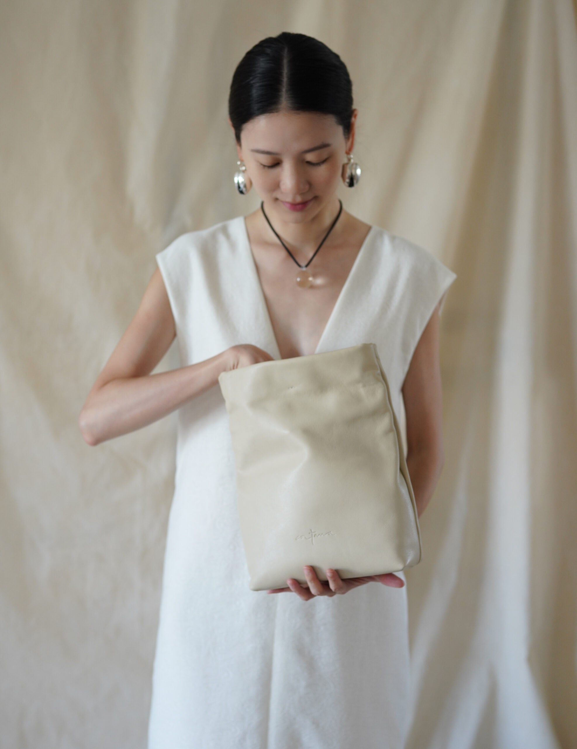 Delhi S 小號手拿包・米白色