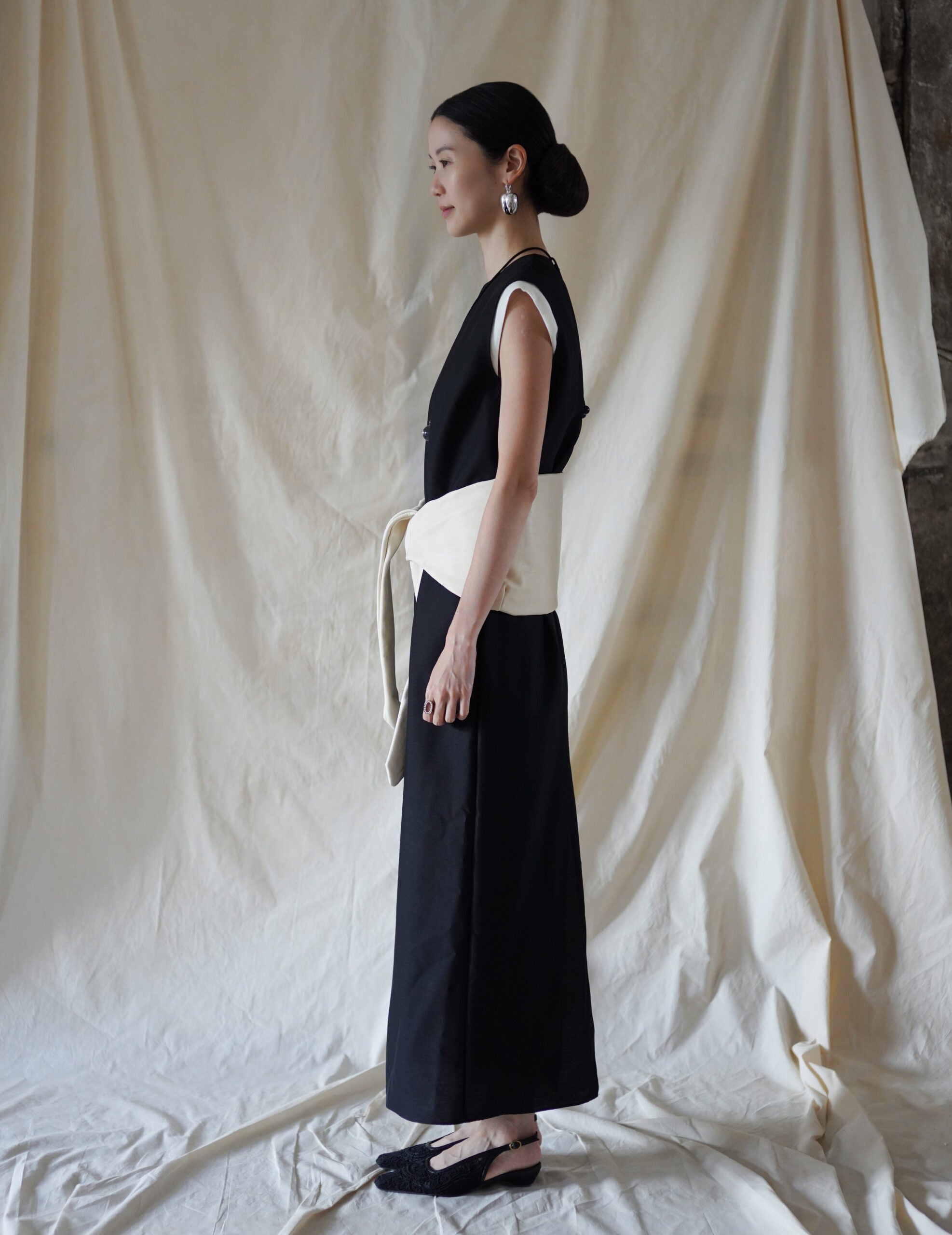  Jin S 皮革腰包・白色