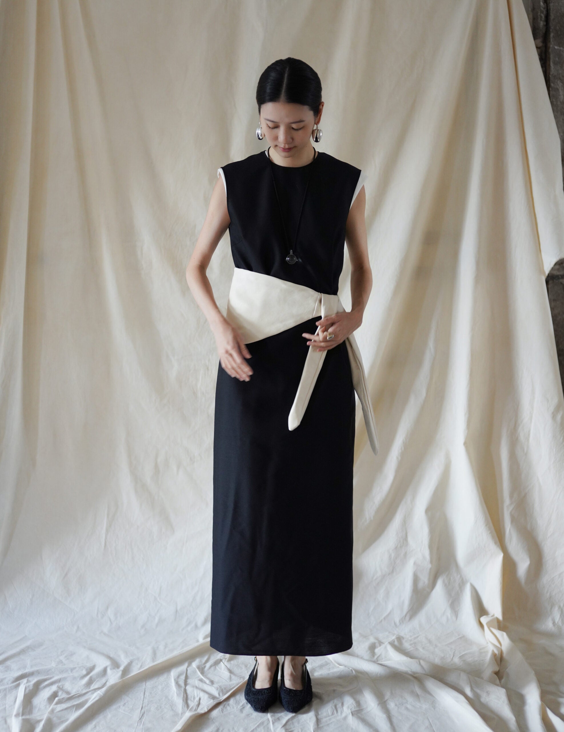  Jin S 皮革腰包・白色