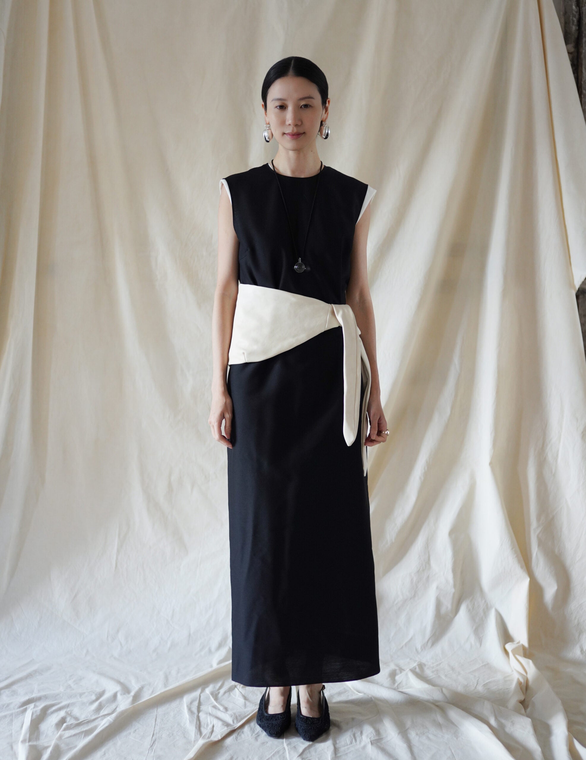  Jin S 皮革腰包・白色