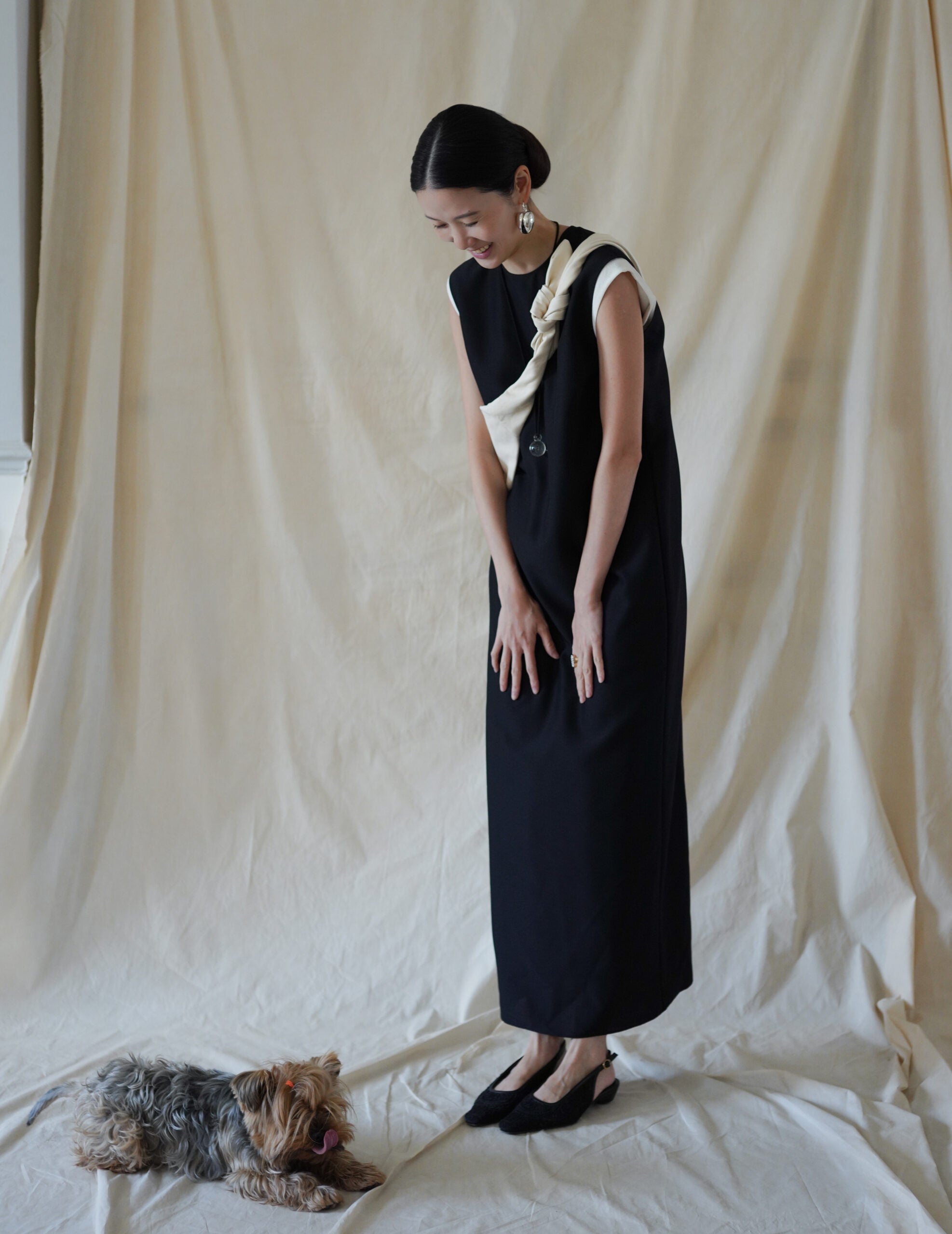  Jin S 皮革腰包・白色