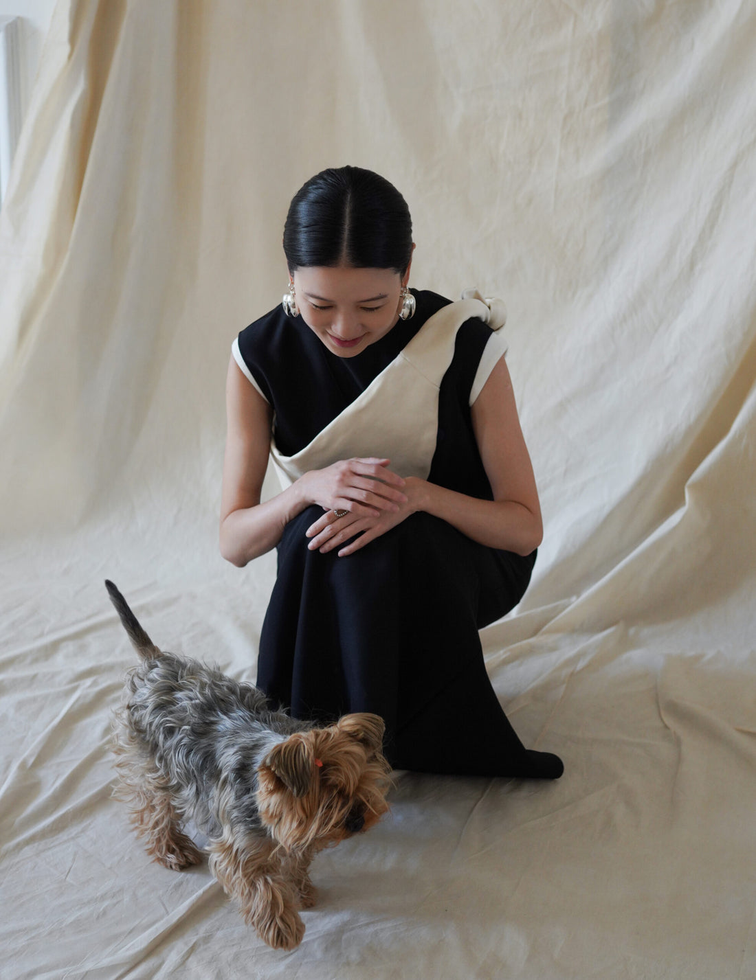  Jin S 皮革腰包・白色