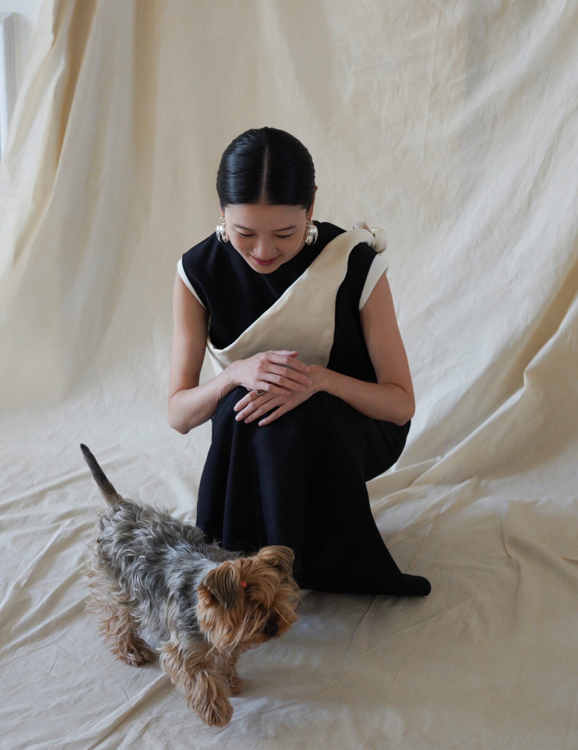  Jin S 皮革腰包・白色