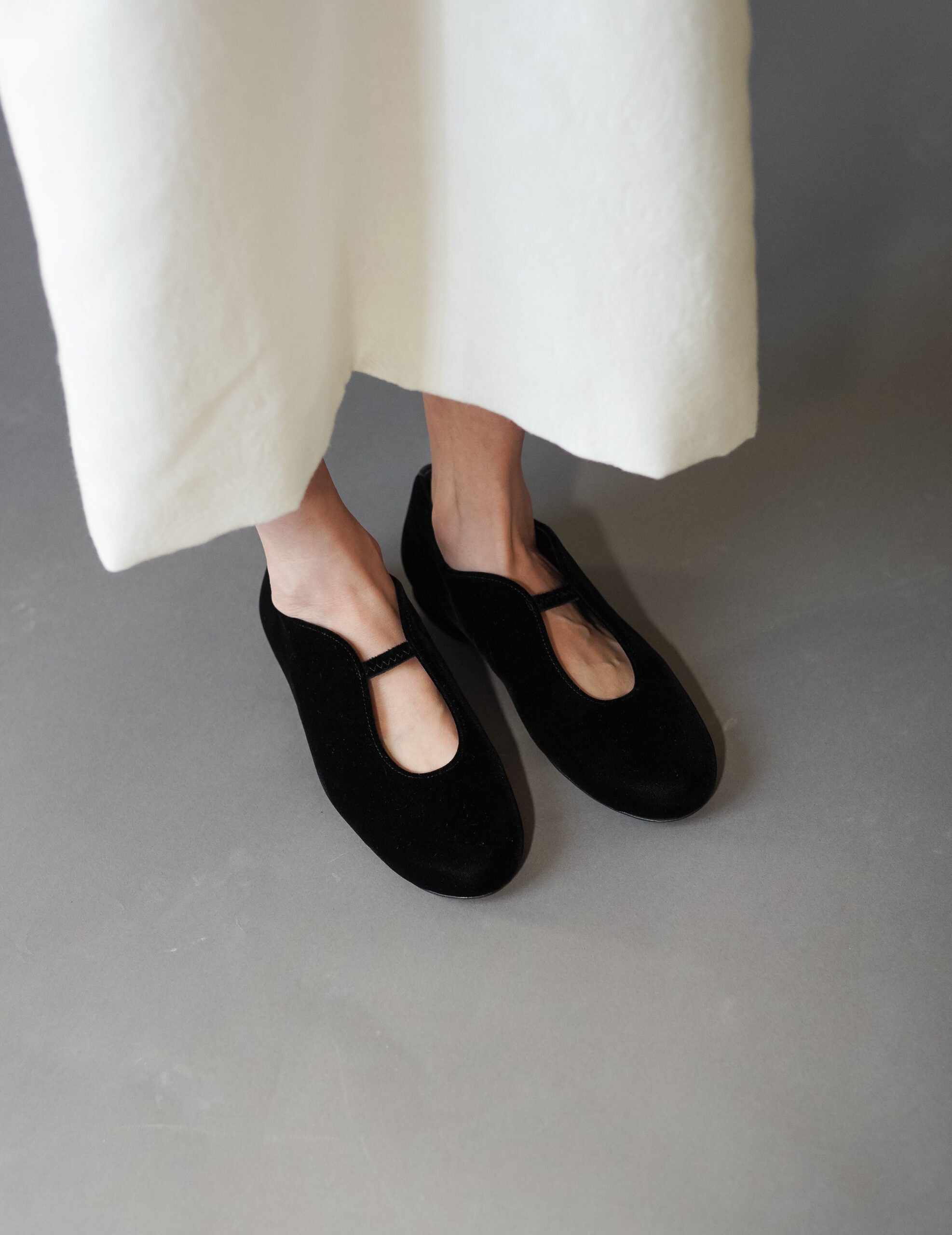 Velvet Ballet Shoes・Black