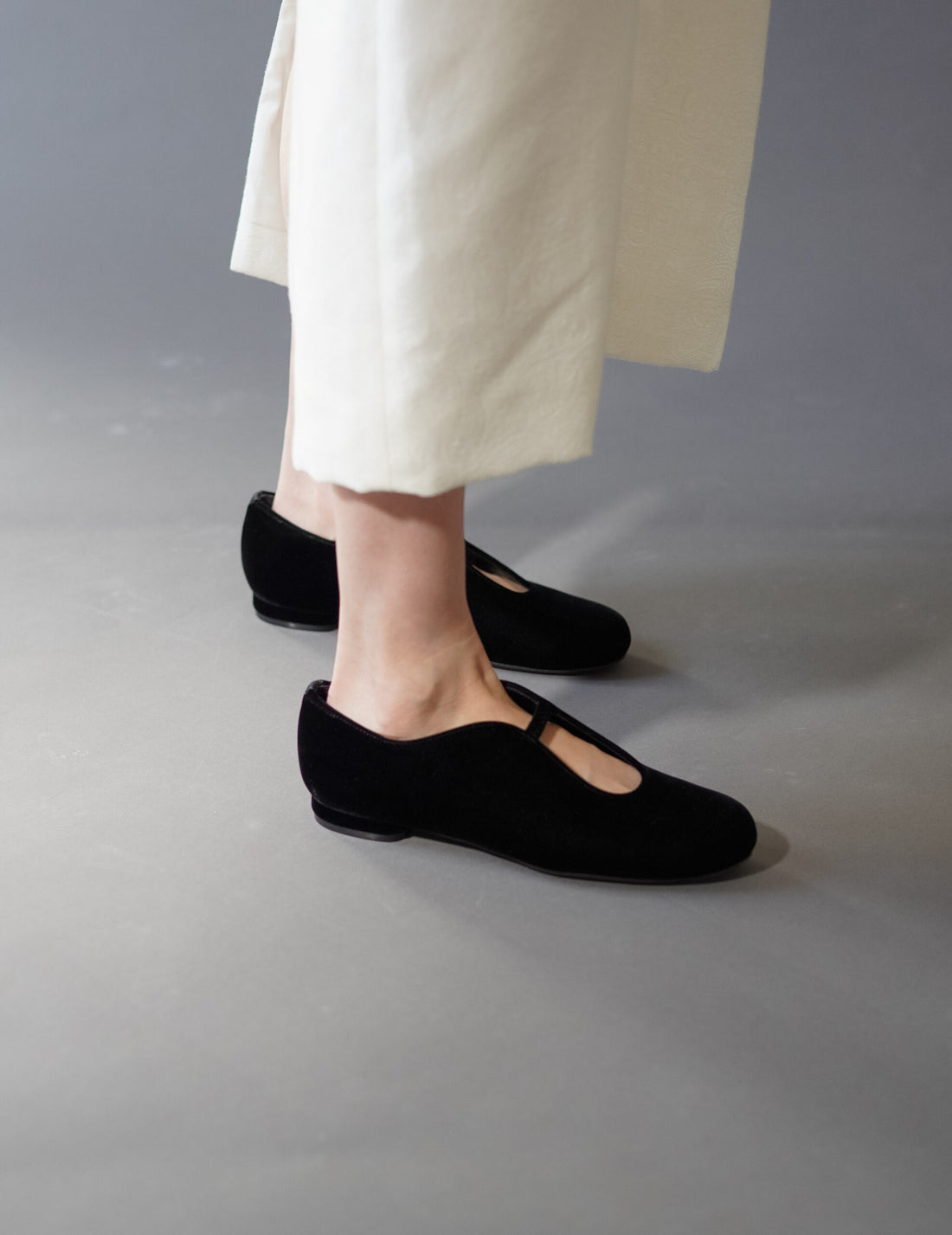 Velvet Ballet Shoes・Black
