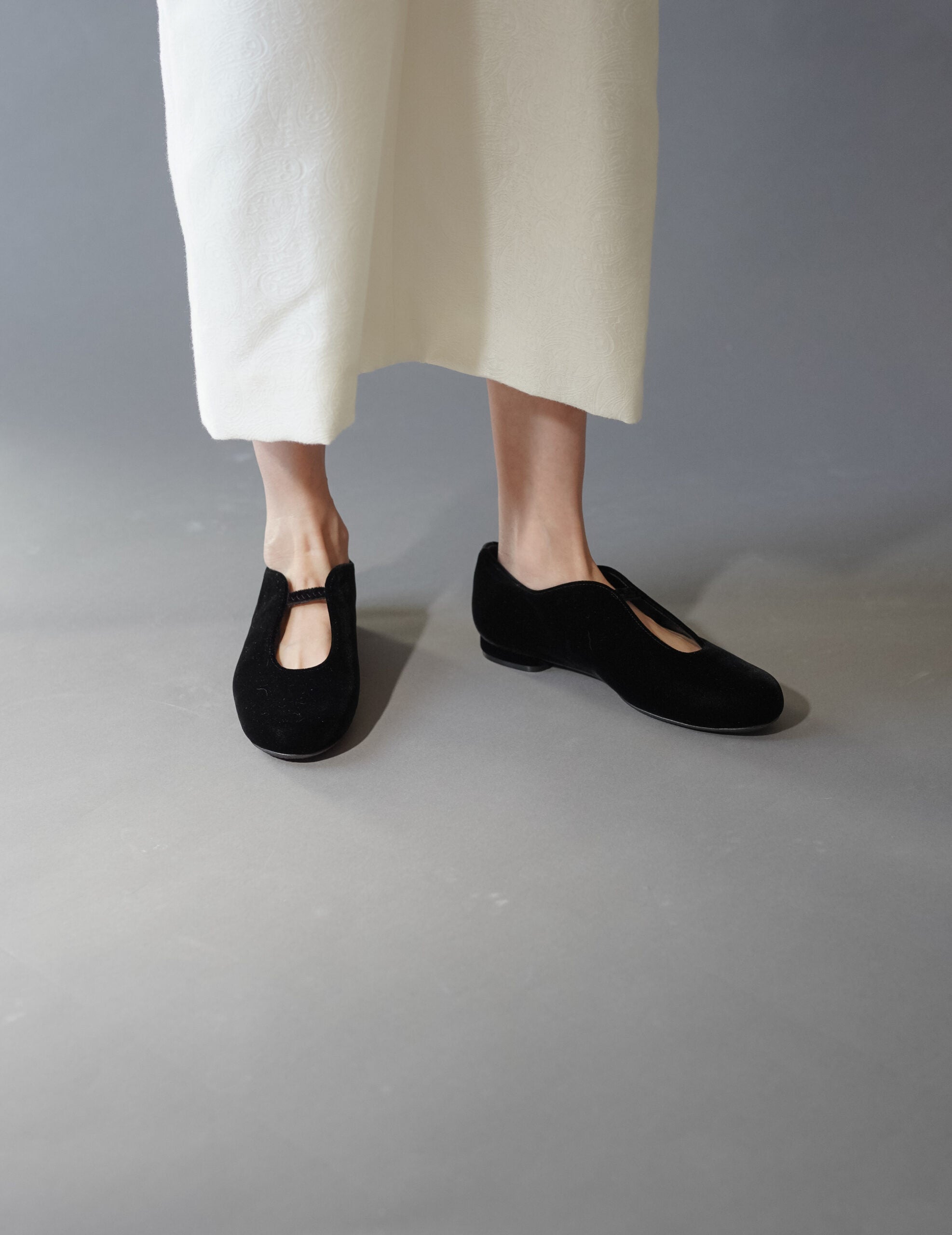 Velvet Ballet Shoes・Black