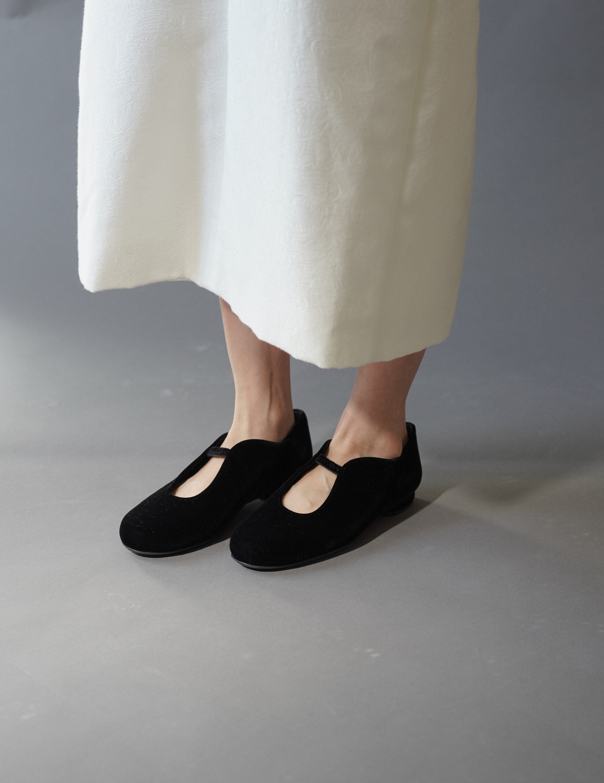 Velvet Ballet Shoes・Black