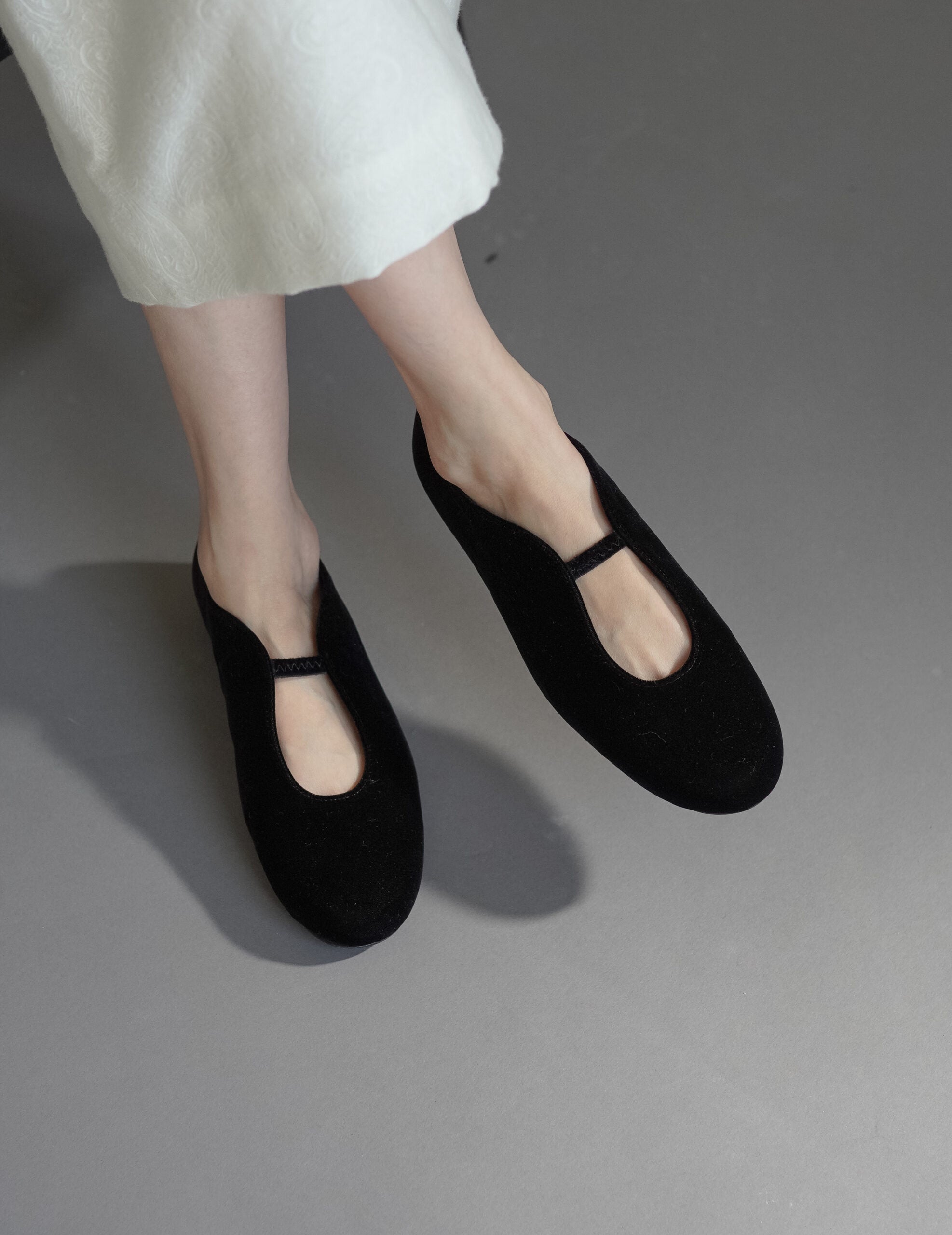 Velvet Ballet Shoes・Black