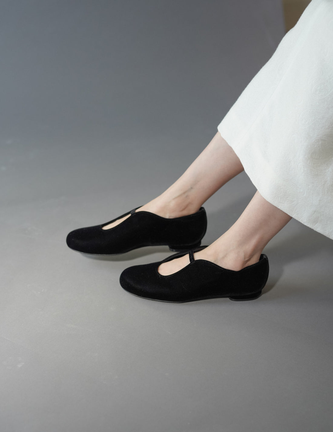 Velvet Ballet Shoes・Black