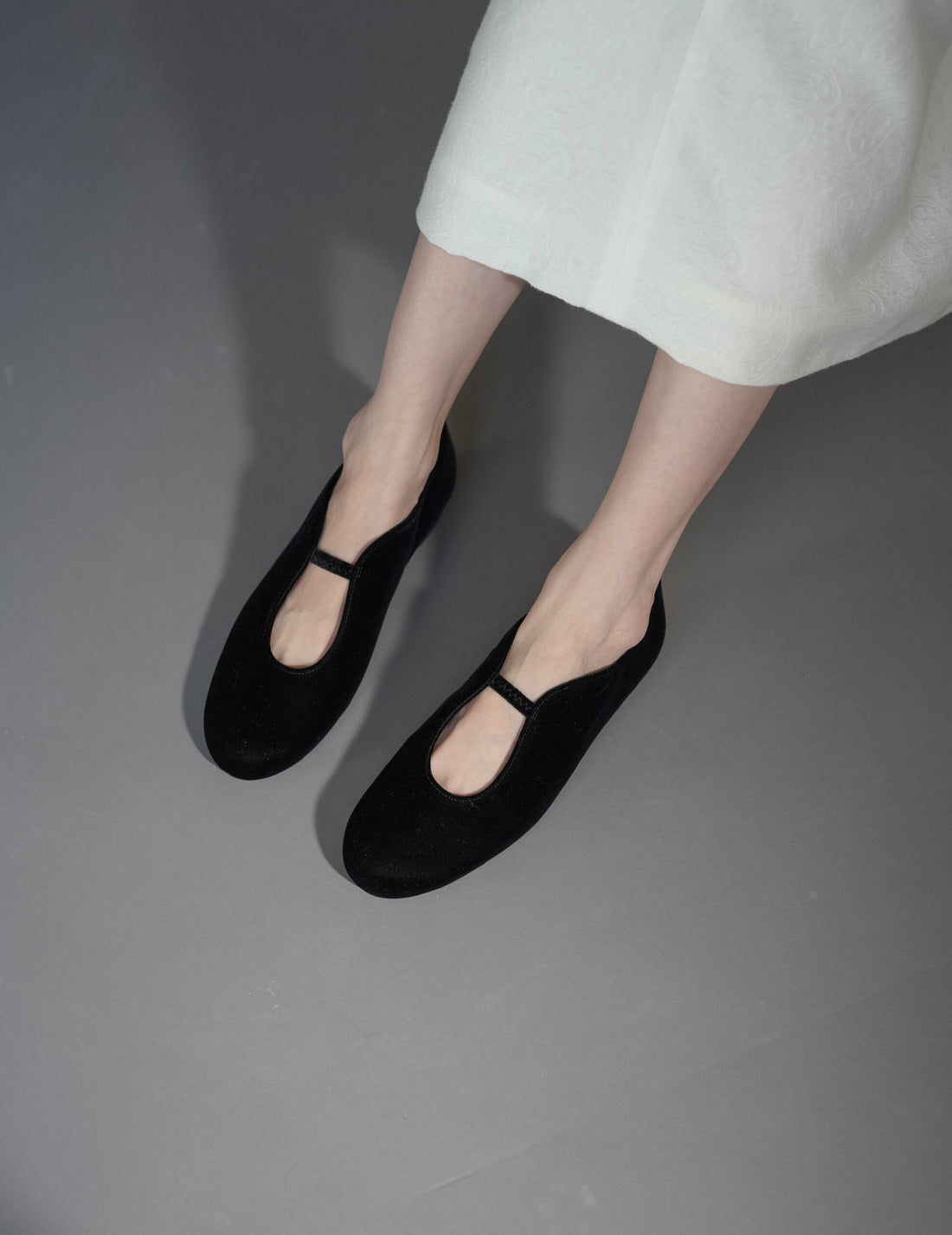 Velvet Ballet Shoes・Black