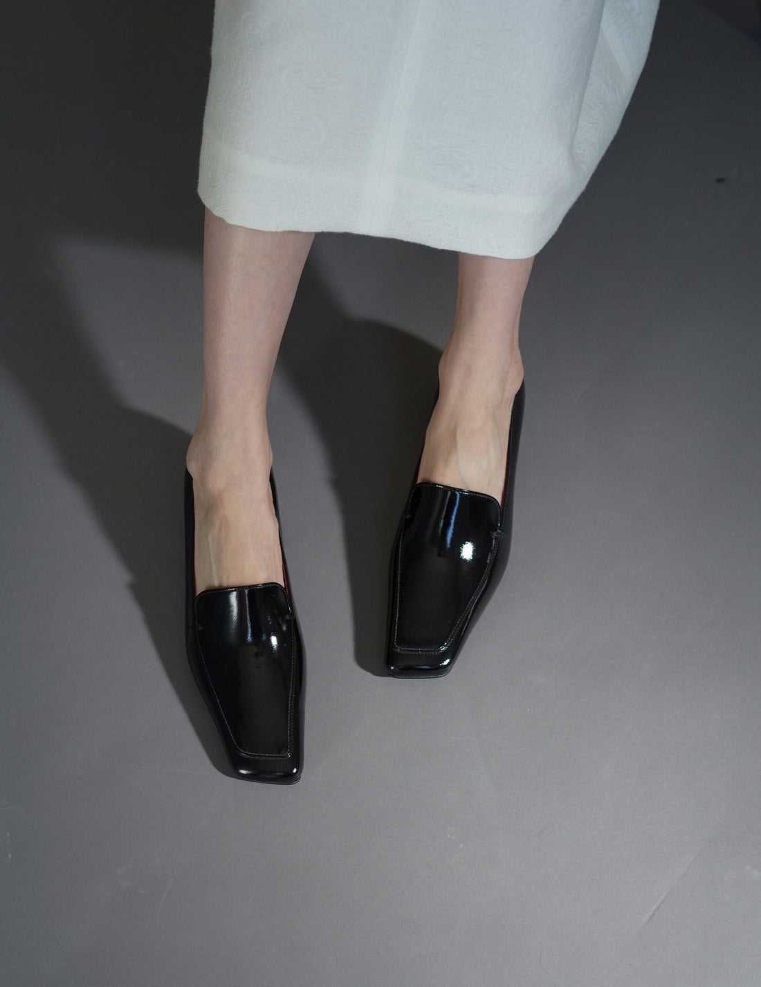 牛皮樂福鞋・黑色