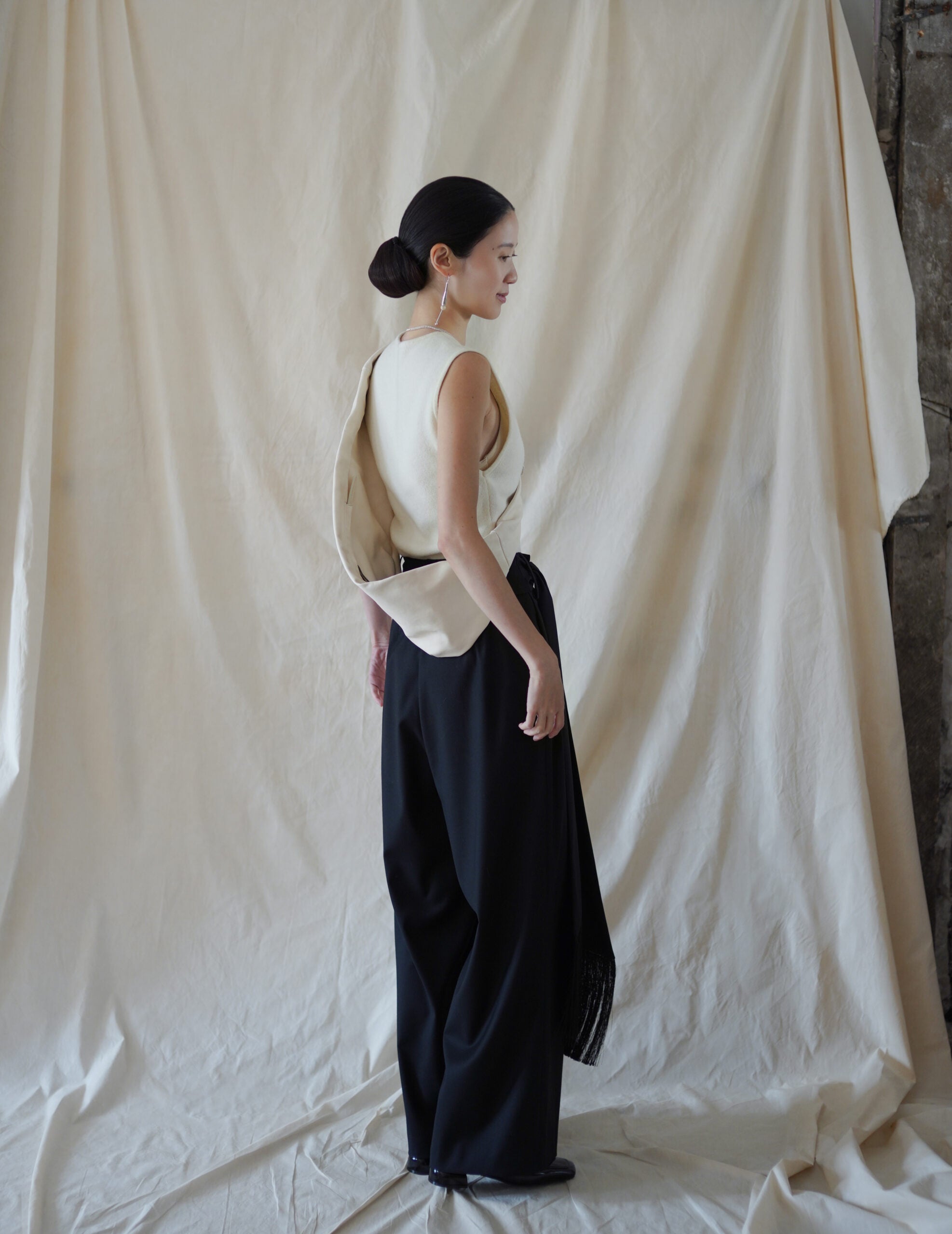  Jin S 皮革腰包・白色