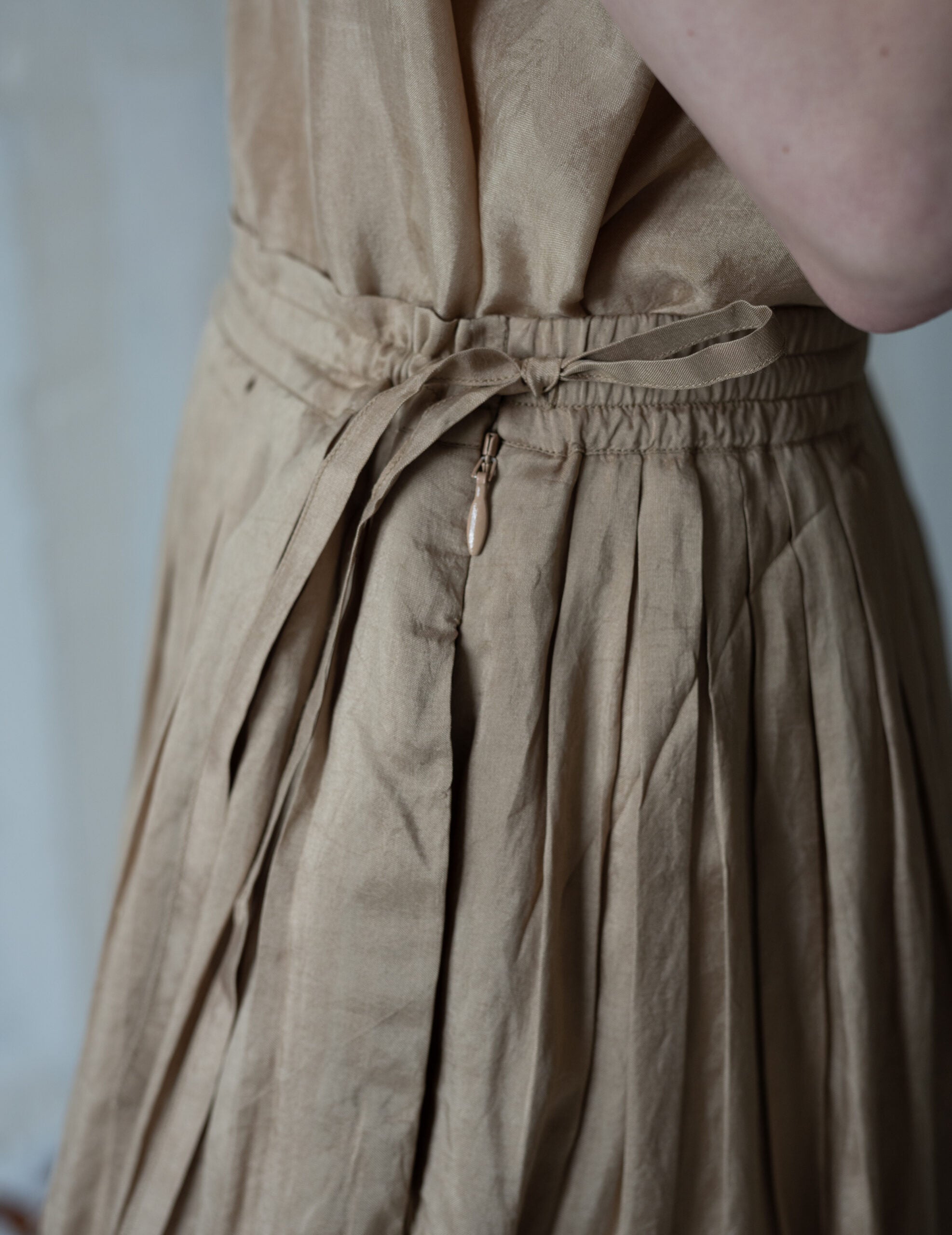 CLARISSA Silk Skirt・Gold