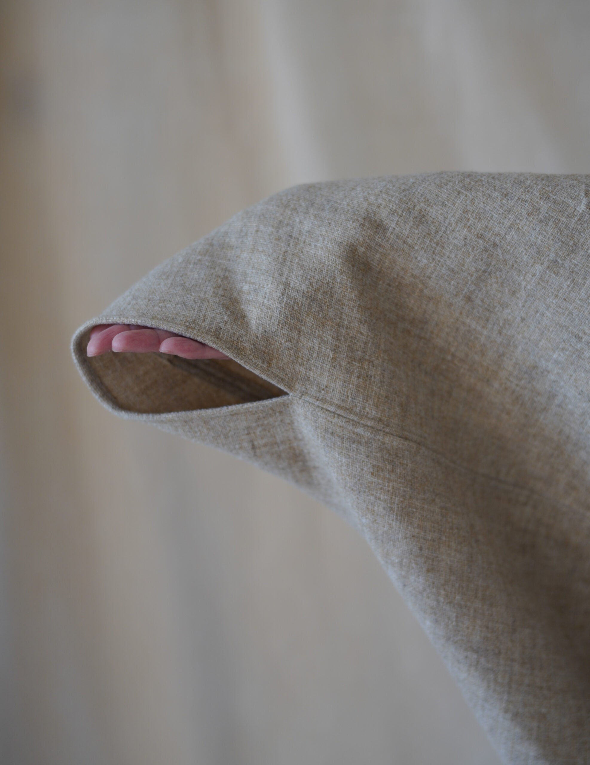 Fabiola Wool Cocoon Coat・Beige Melange