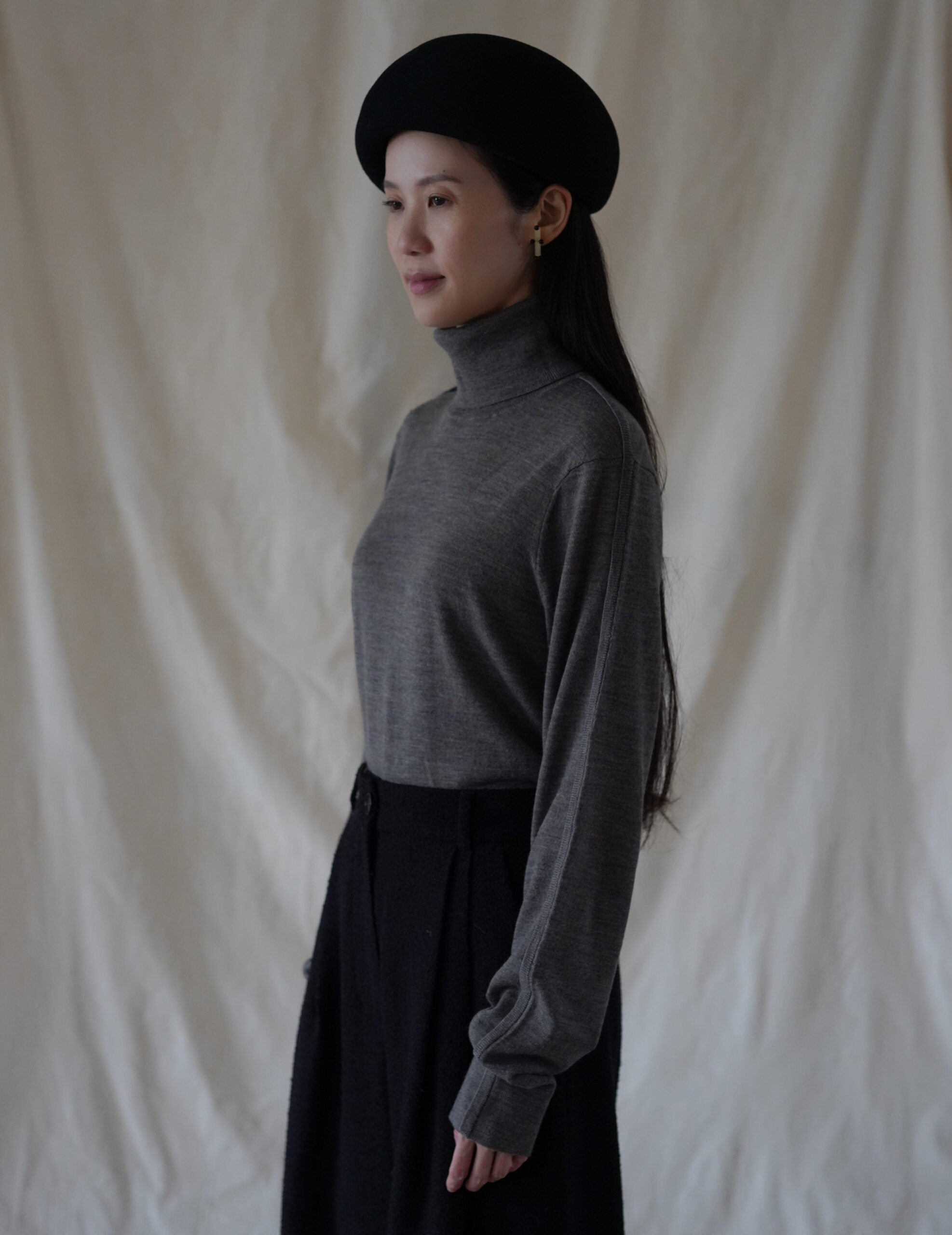 Adila 羊毛氈貝雷帽・黑色