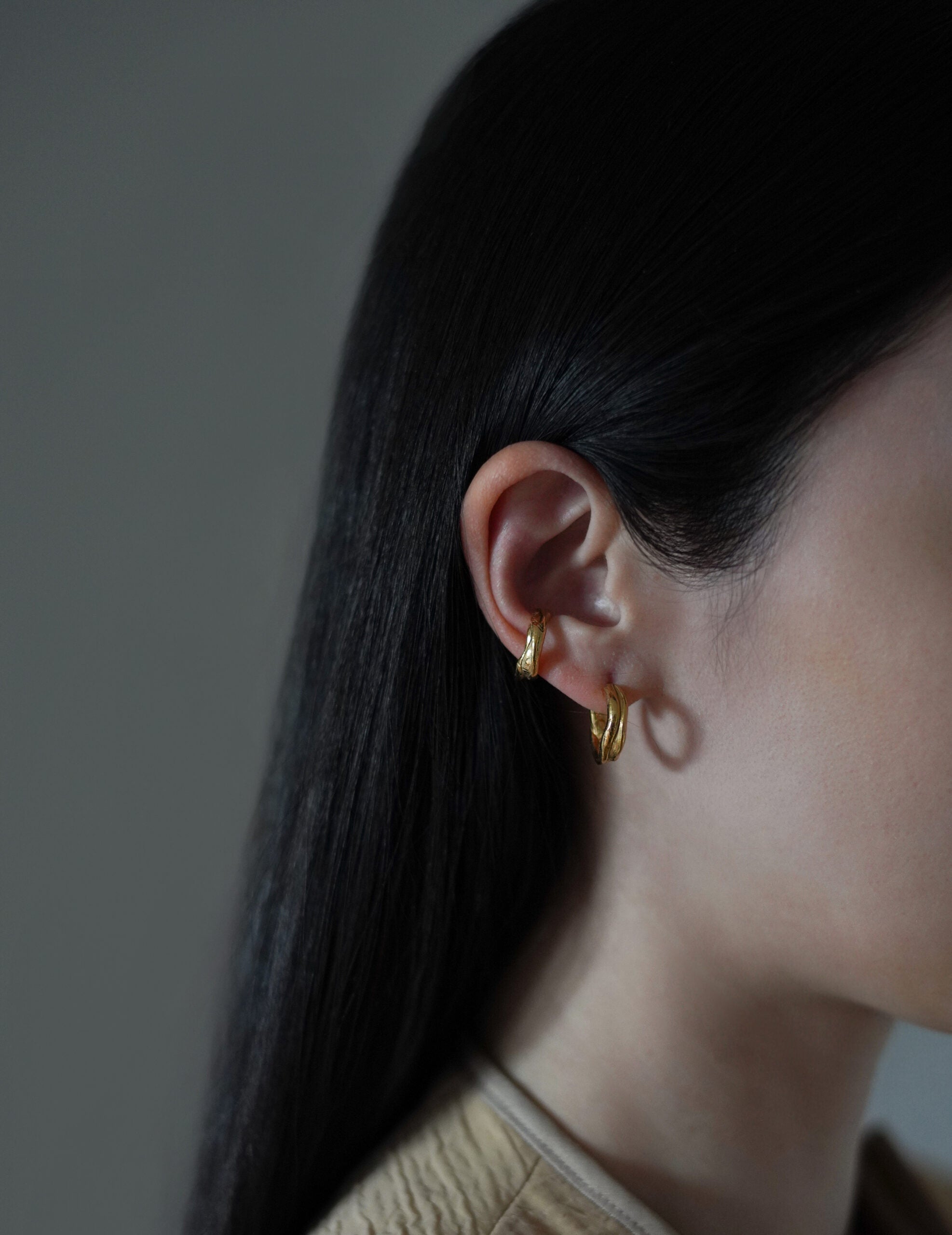 DRIP Small 耳環・單隻 金