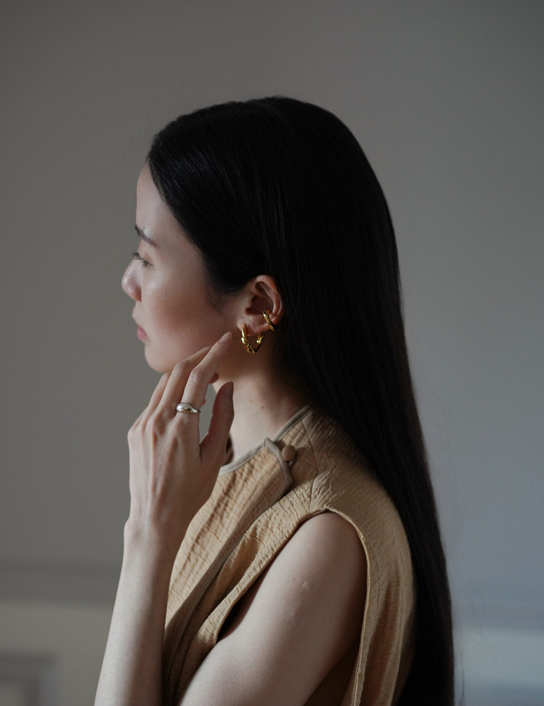 DRIP EARCRAWLER 耳環・單隻 金