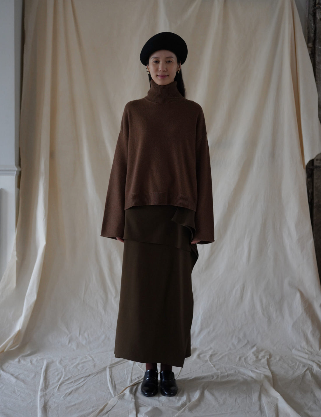 Adila 羊毛氈貝雷帽・黑色