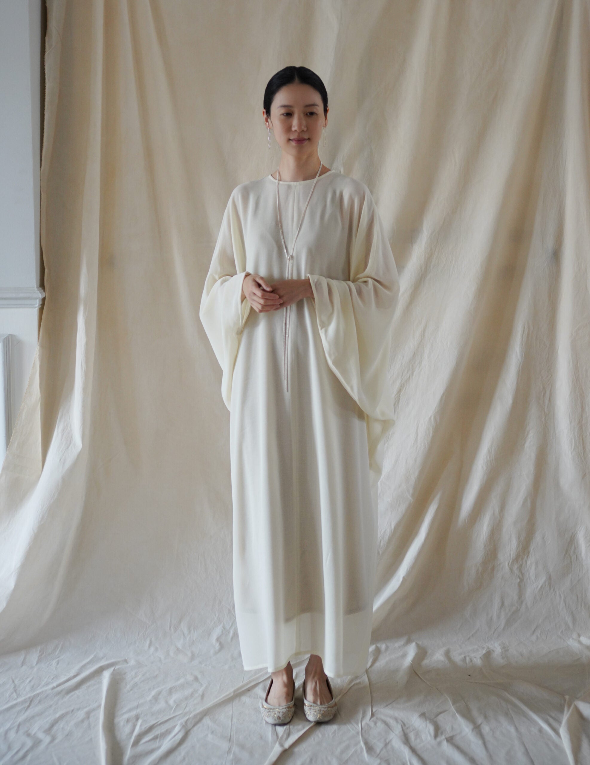 Epione Virgin Wool Dress・Off White