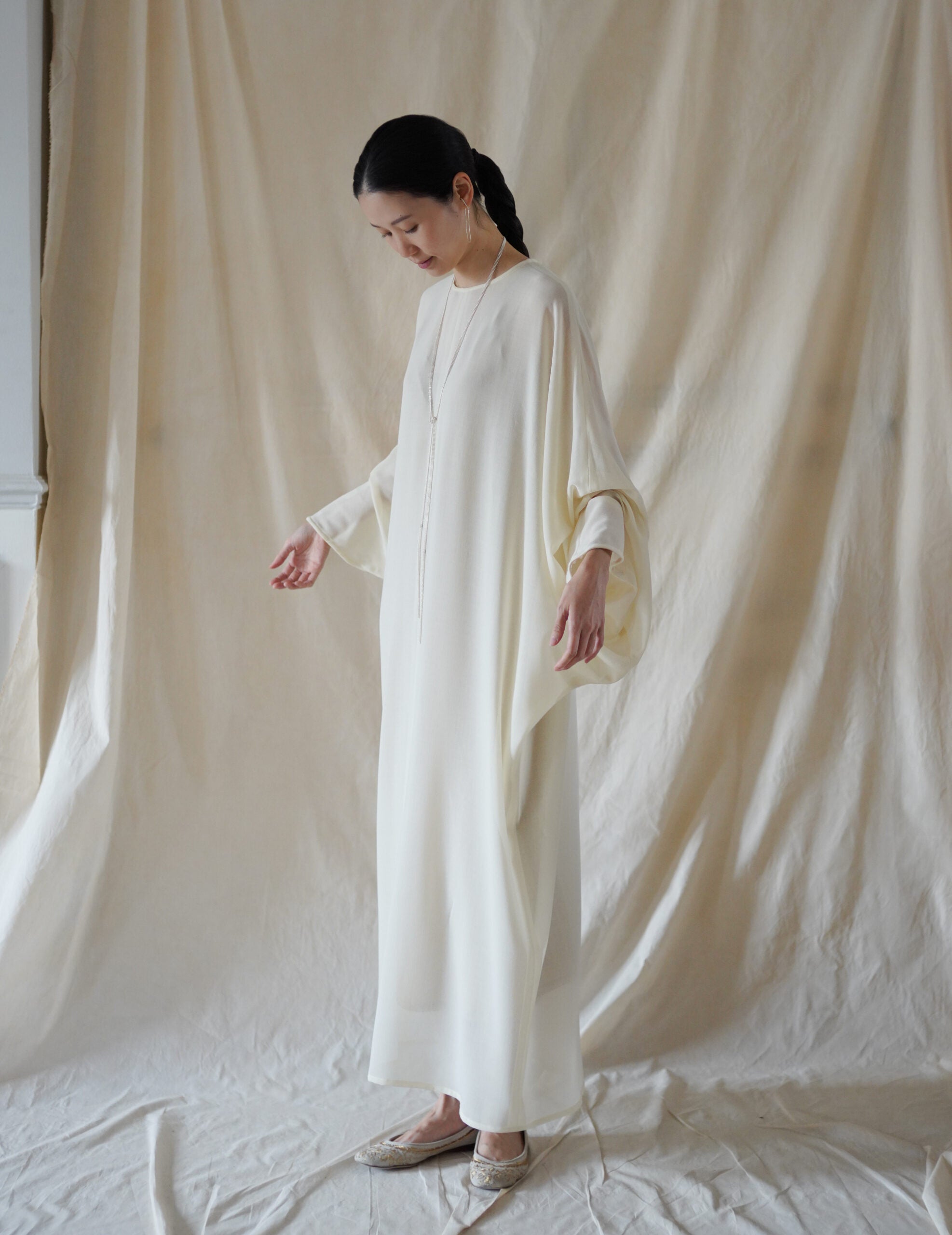 Epione Virgin Wool Dress・Off White