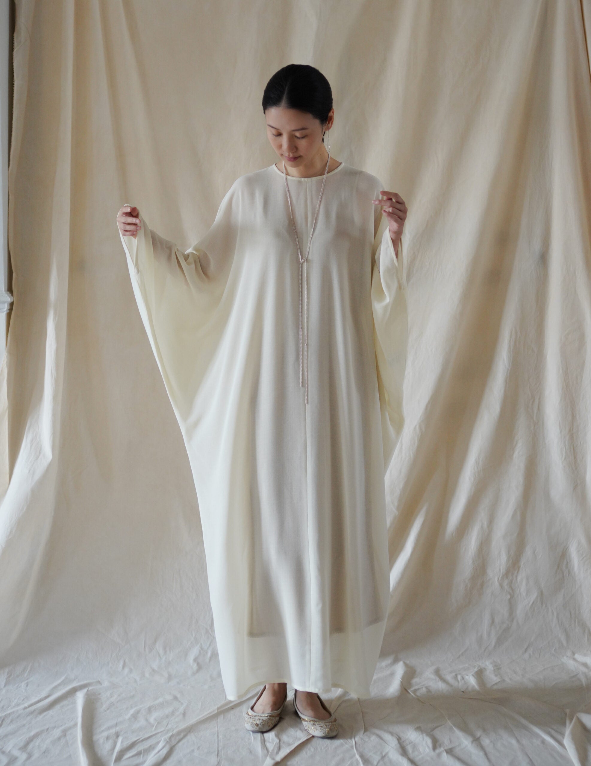 Epione Virgin Wool Dress・Off White