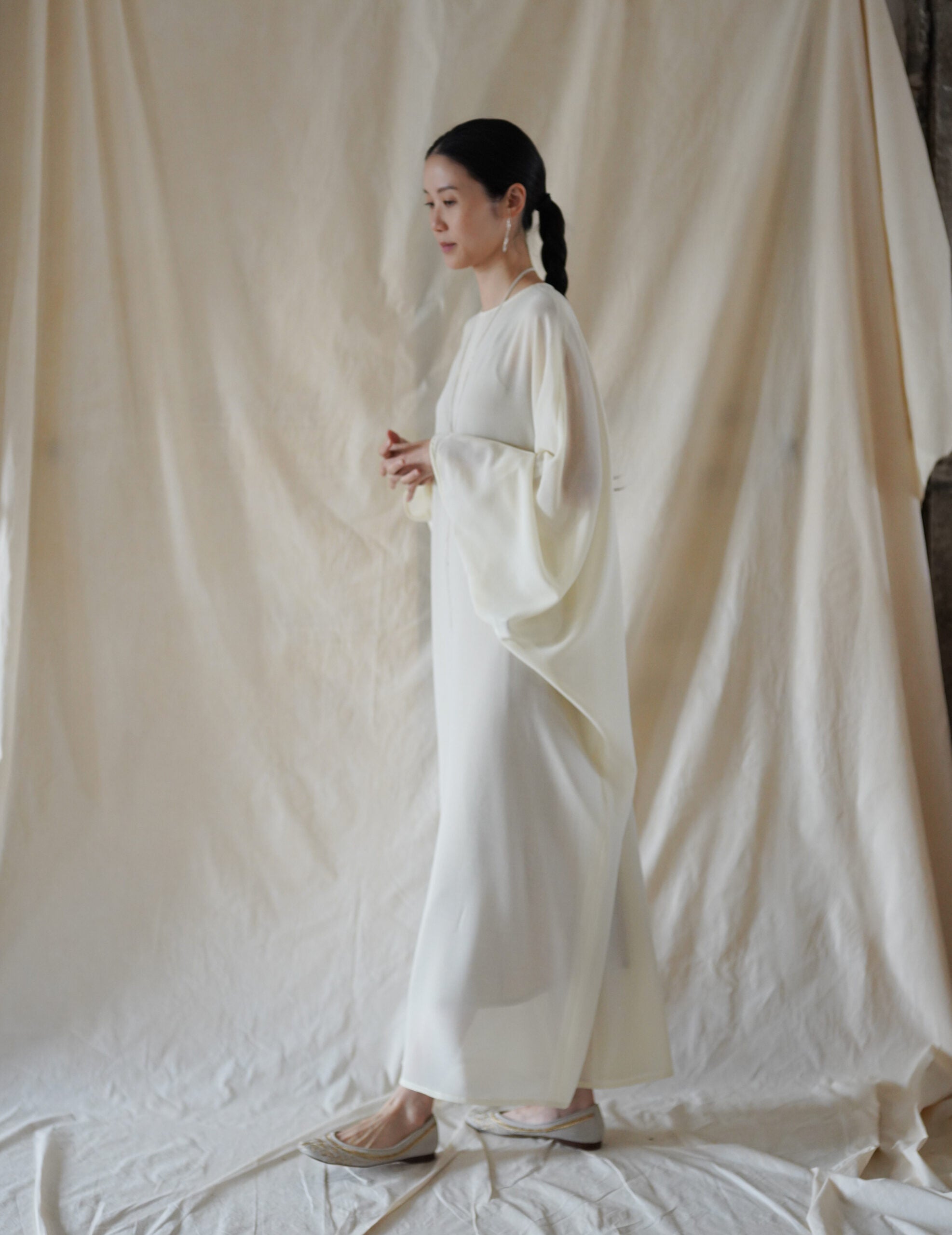 Epione Virgin Wool Dress・Off White