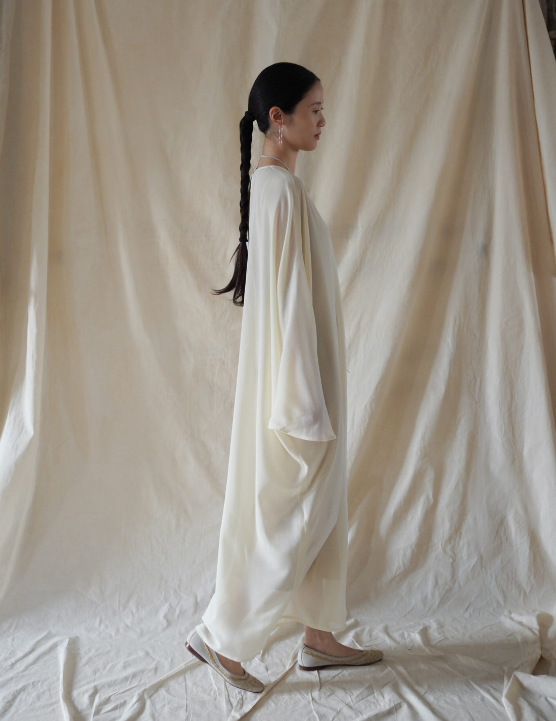 cream wool dress 4th & Reckless wool feel soft knit high neck sleeveless maxi sweater dress in cream