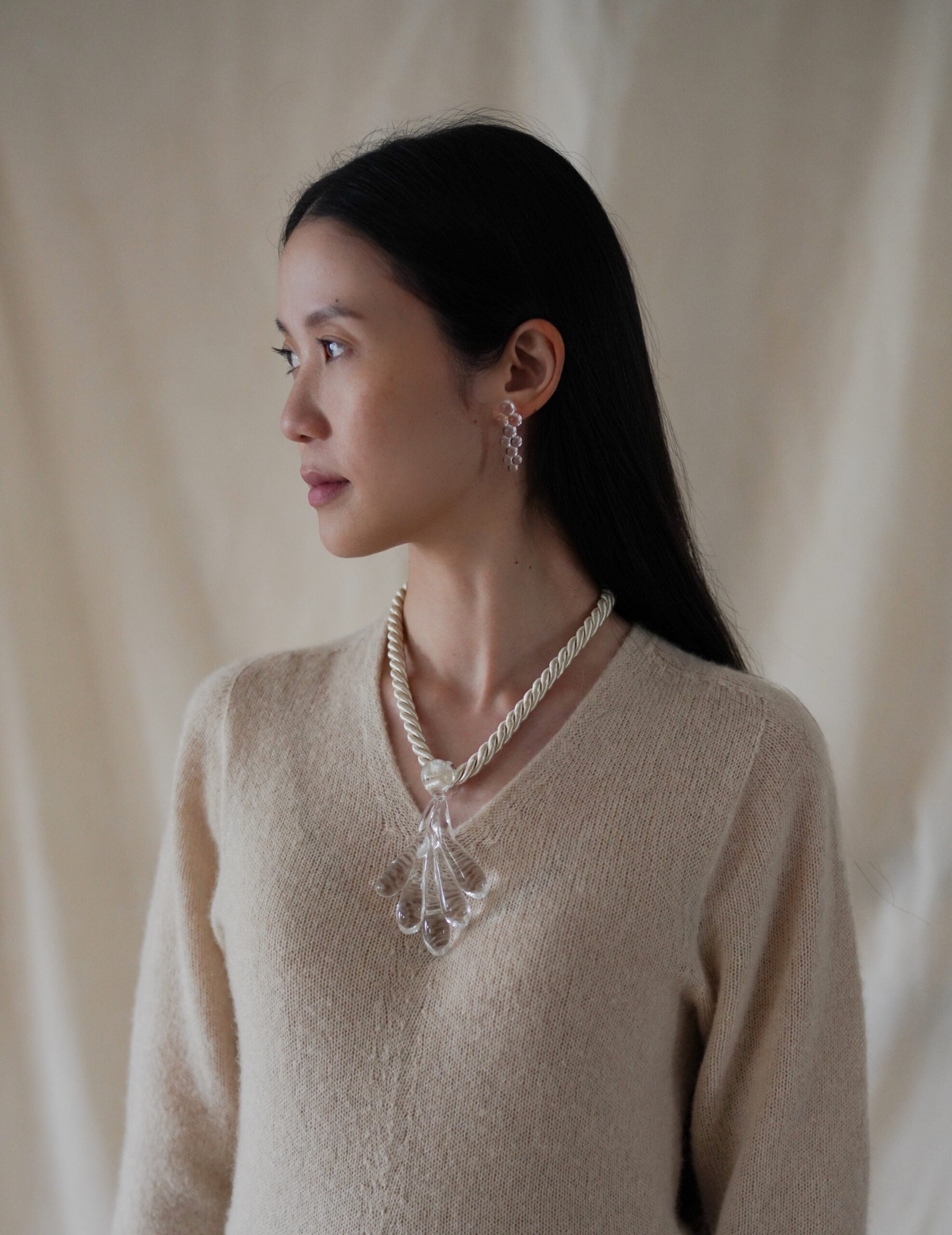 Les Ondines 水之女神玻璃項鍊