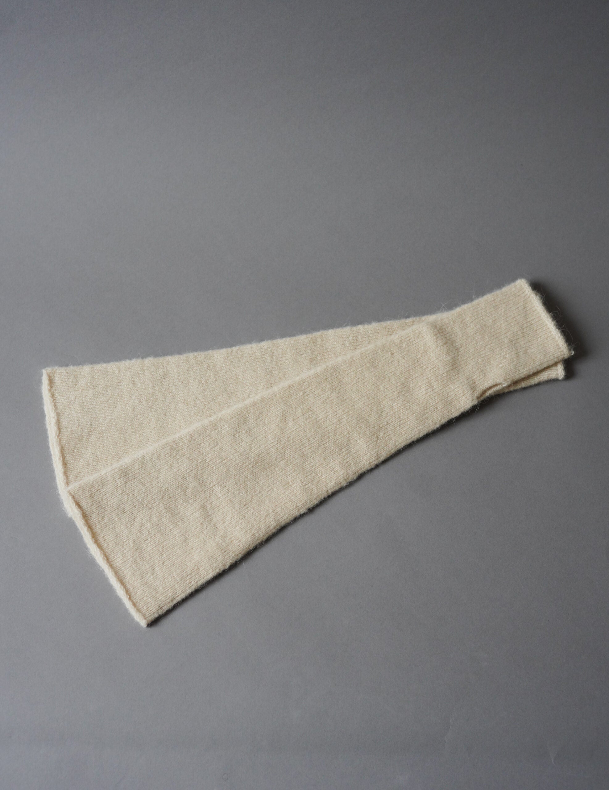 Hana 羊絨蠶絲長手套・象牙白