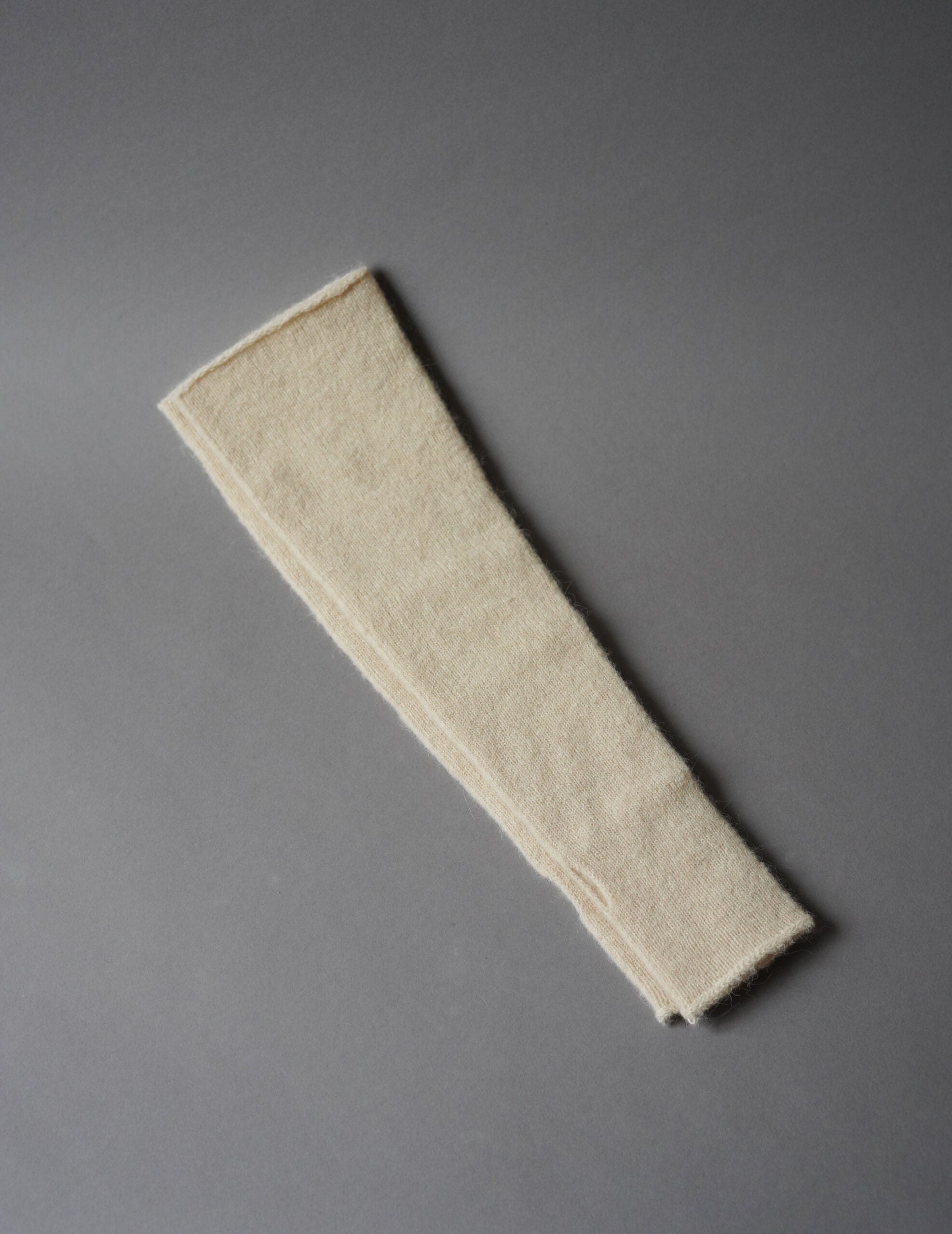 Hana 羊絨蠶絲長手套・象牙白