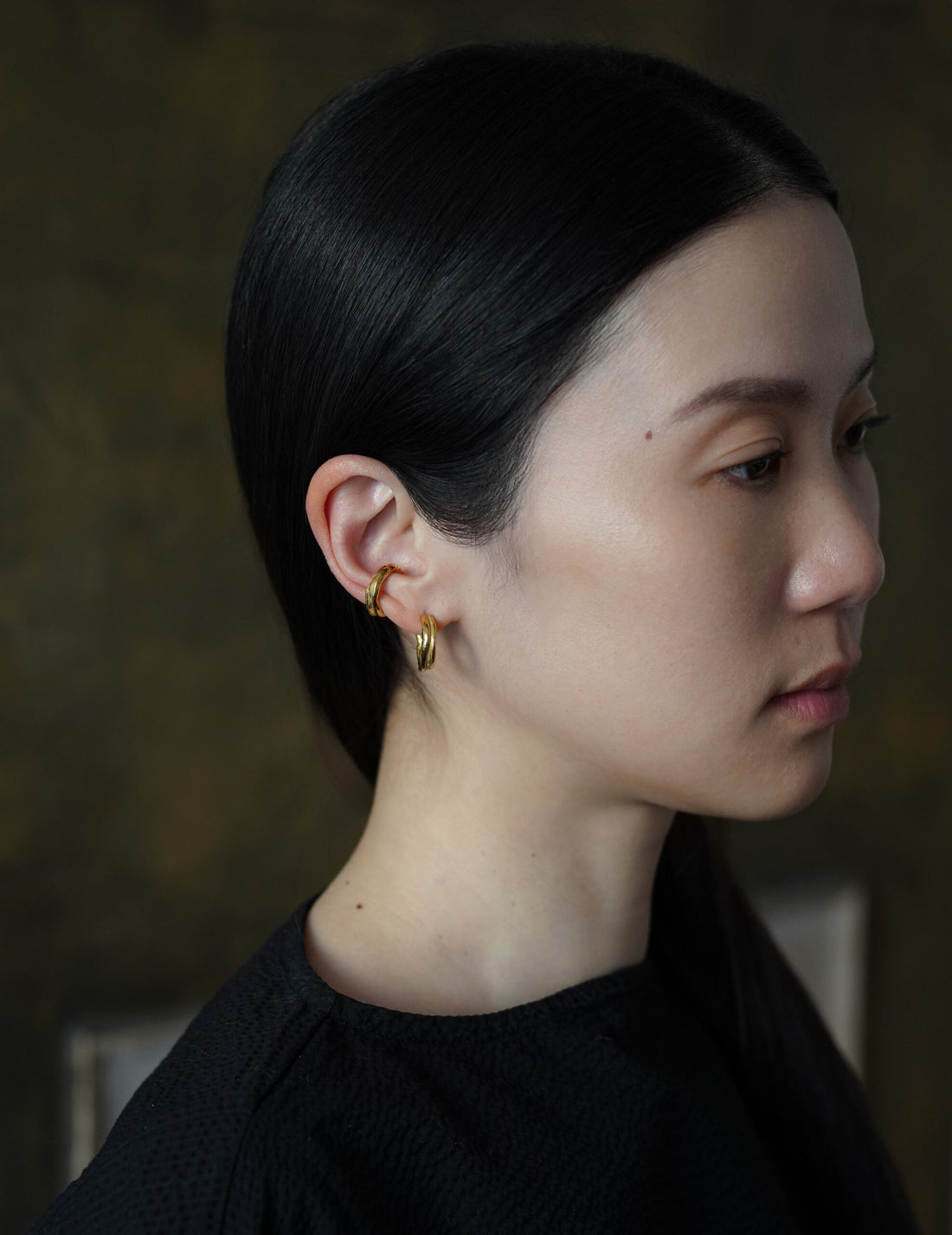 DRIP CHUNKY 耳骨夾・單隻 金