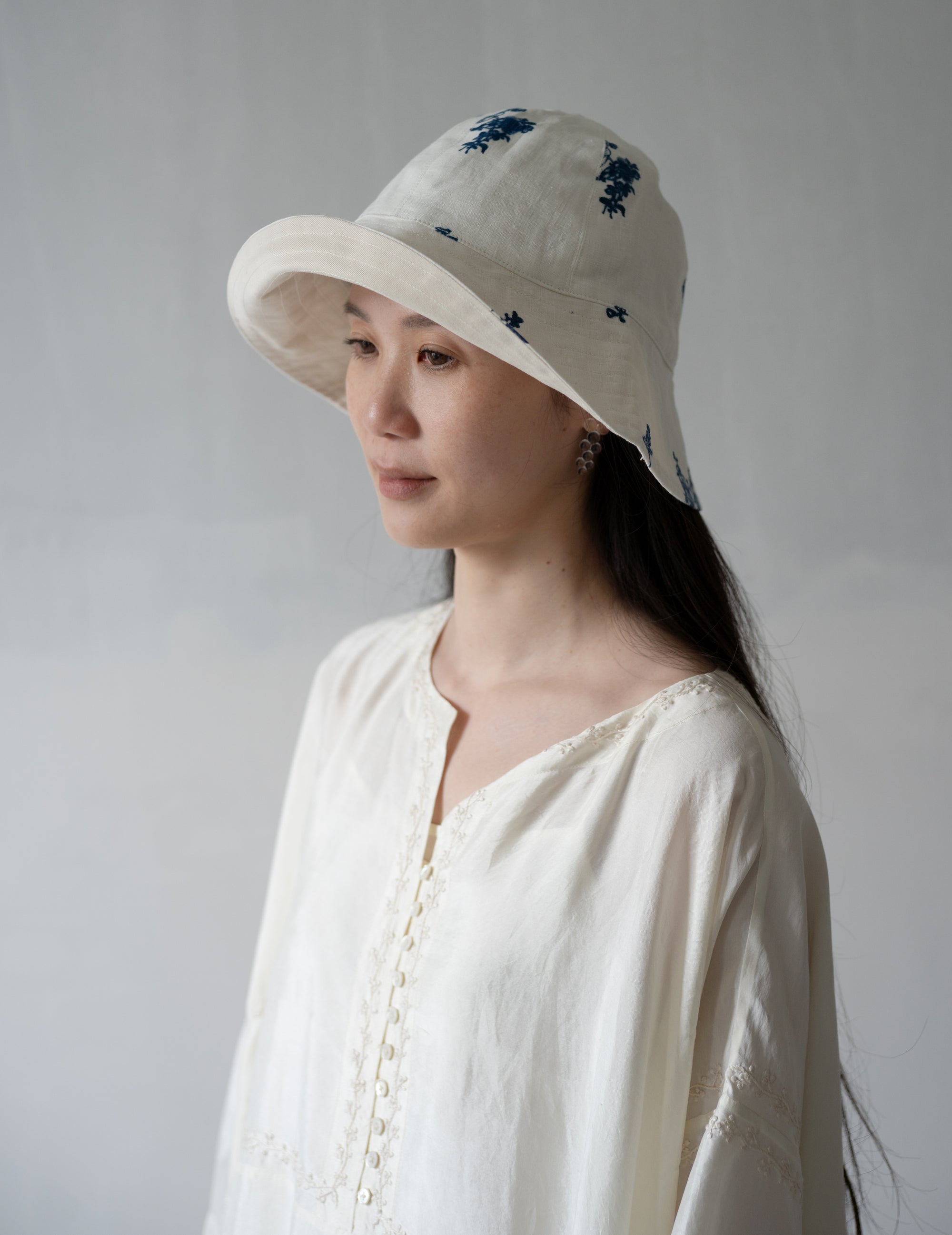 Reversible Bucket Hat・Indigo Print