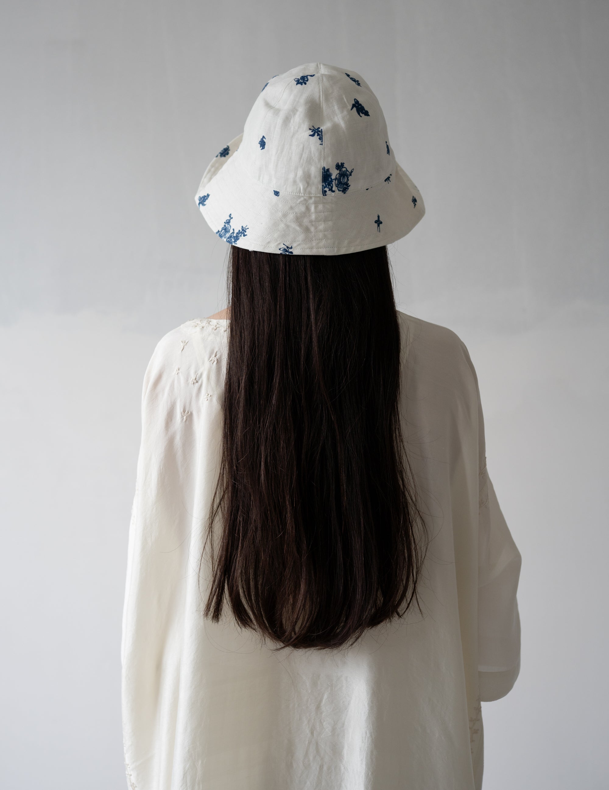 Reversible Bucket Hat・Indigo Print