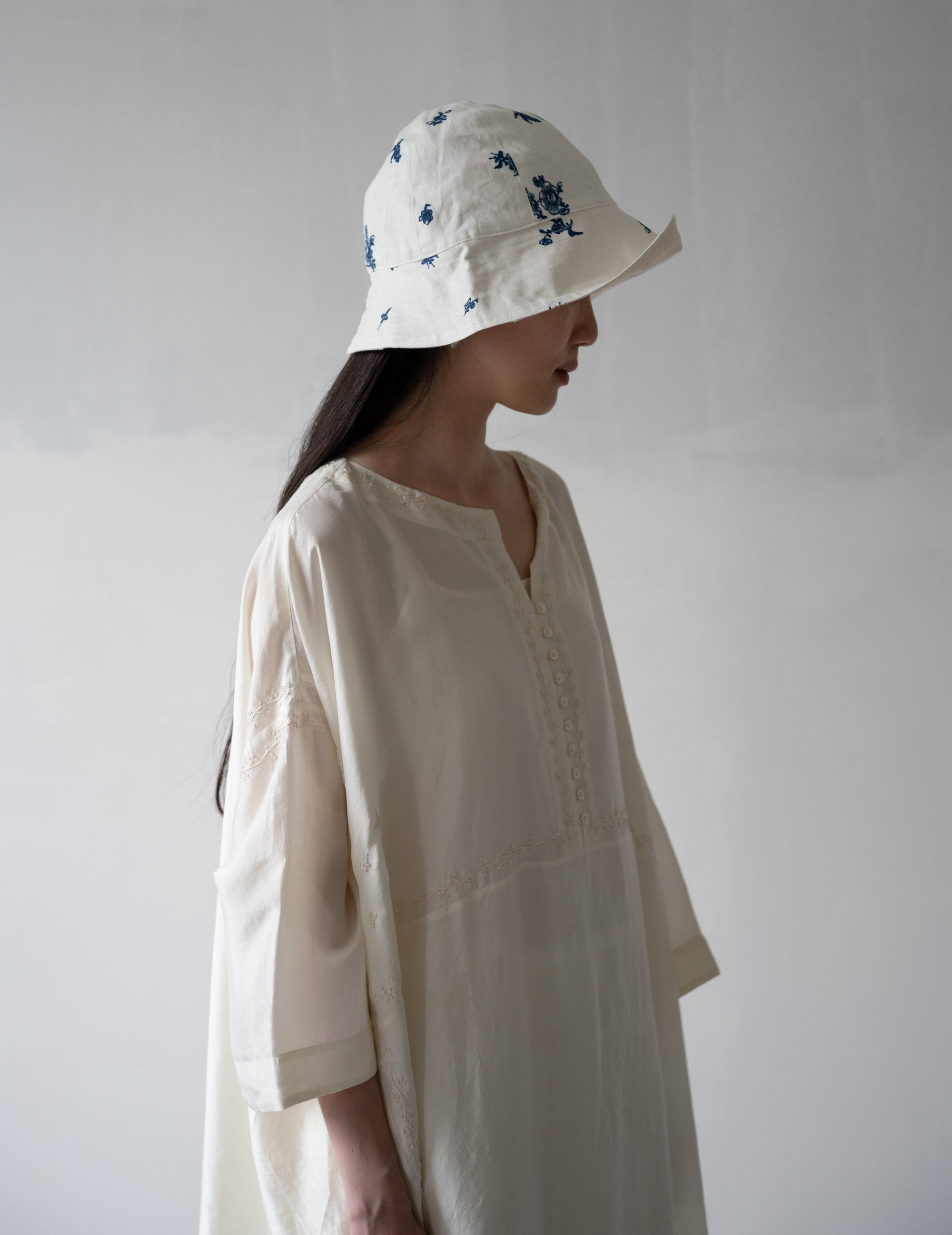Reversible Bucket Hat・Indigo Print