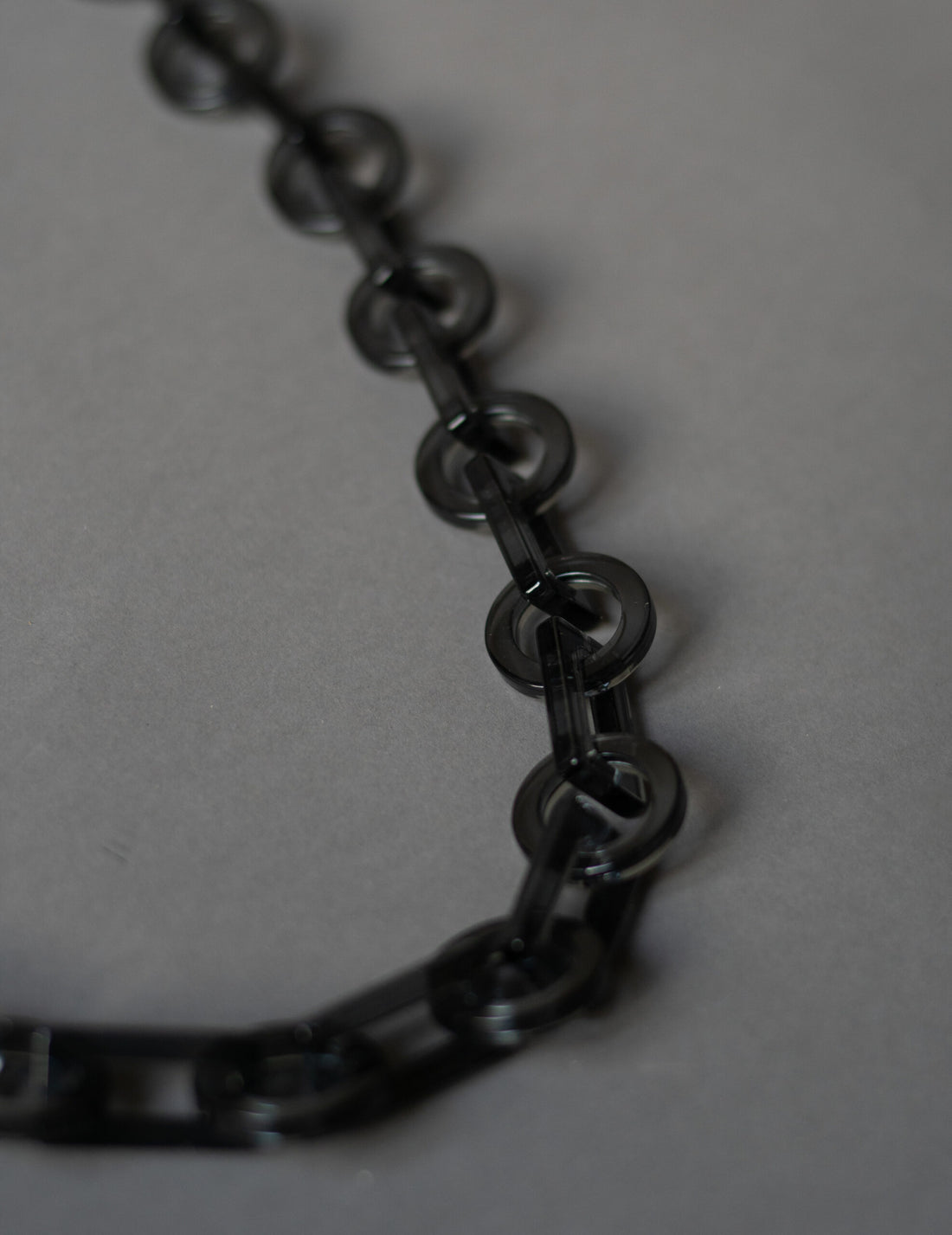 浮雕透明鍊帶迷你包・黑色