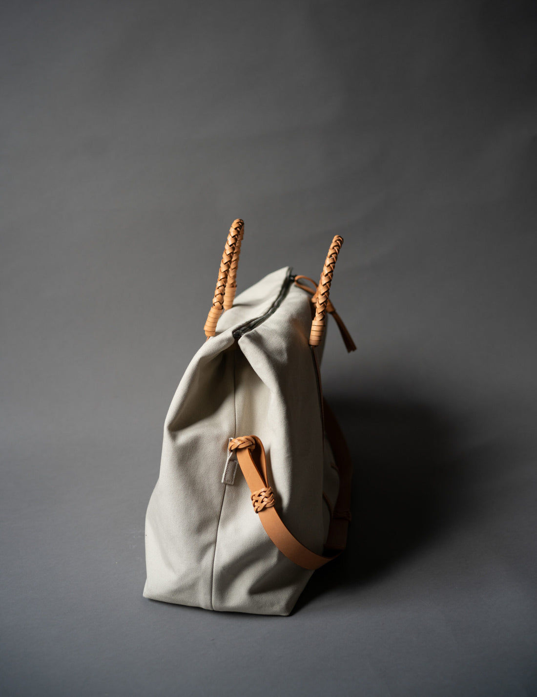 編織旅行袋・白色