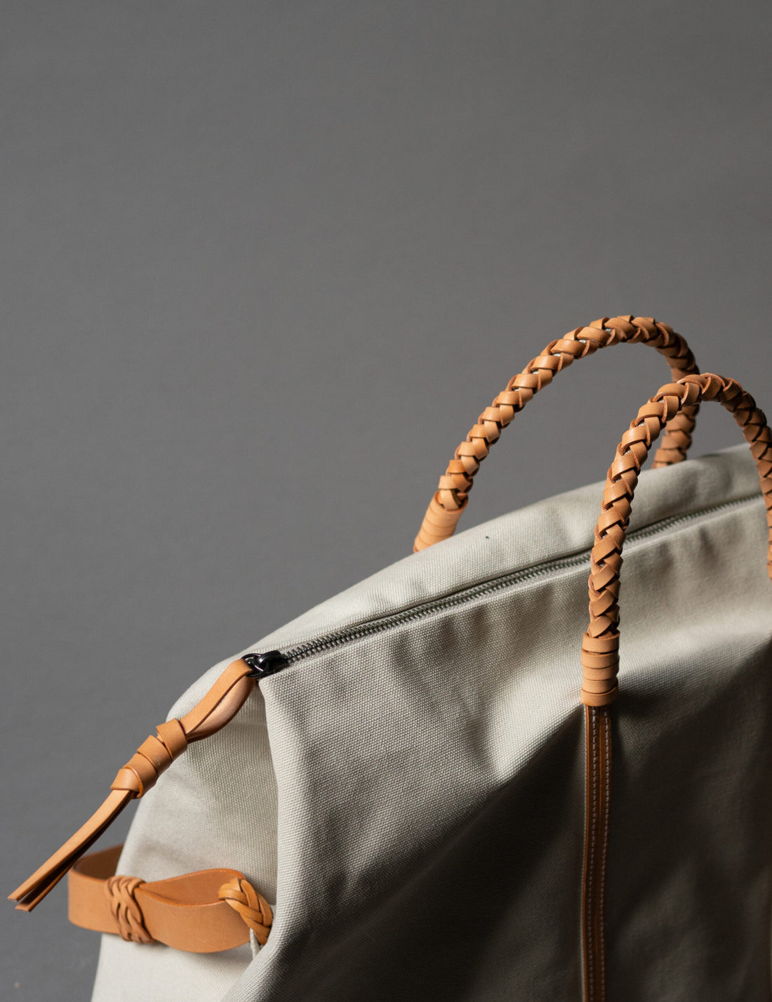 編織旅行袋・白色