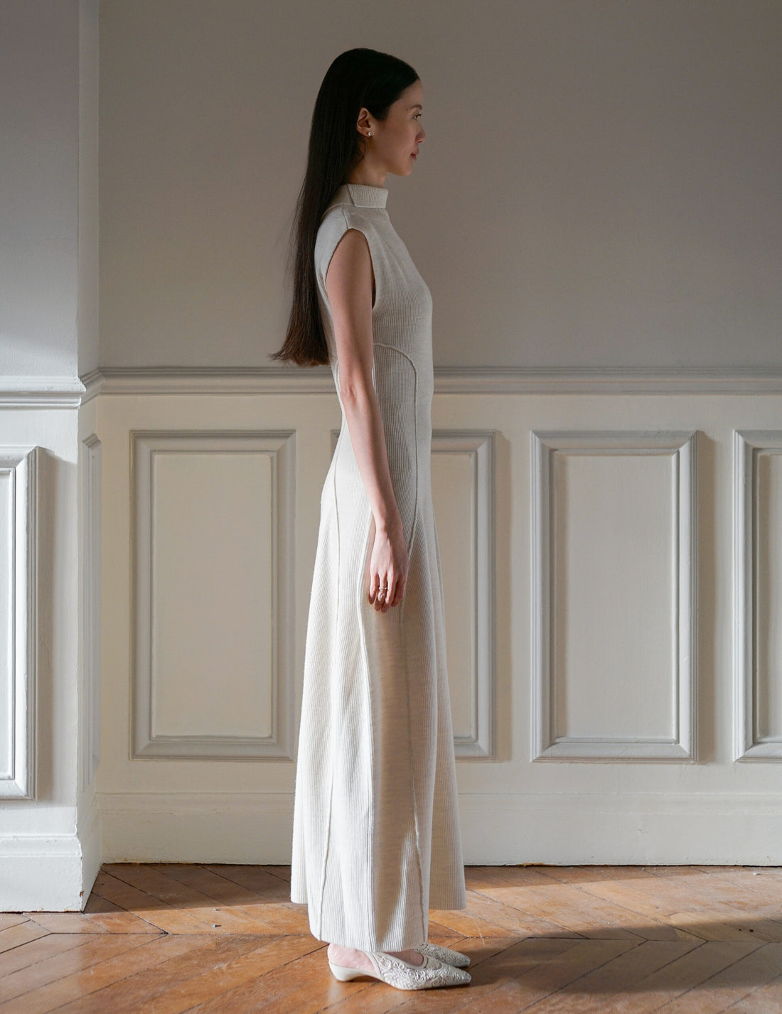 Karlina Knit Dress・Ivory