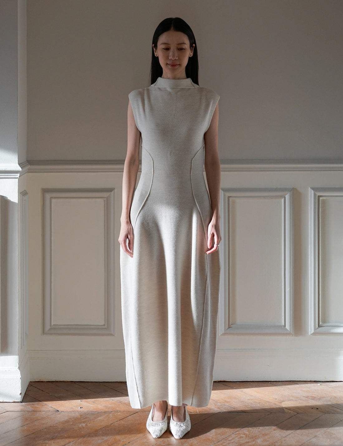 Karlina Knit Dress・Ivory