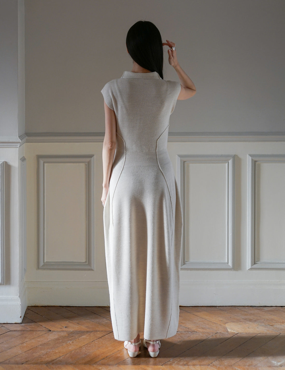 Karlina Knit Dress・Ivory