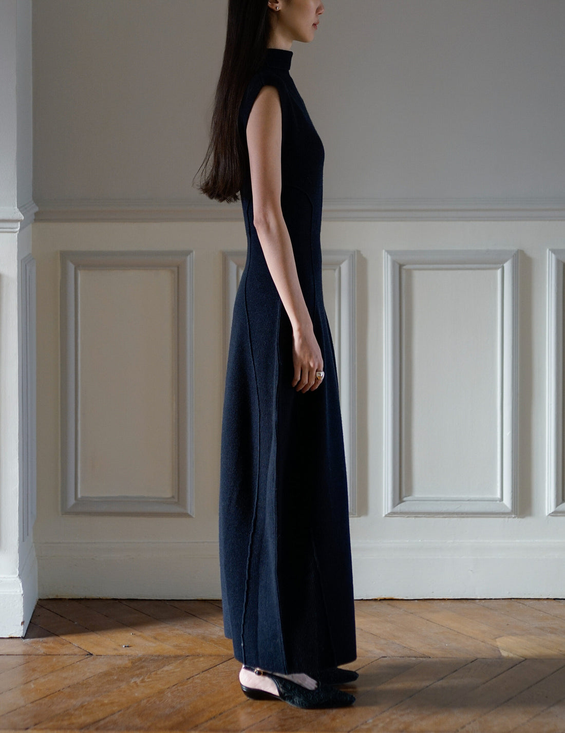 Karlina Knit Dress・Navy