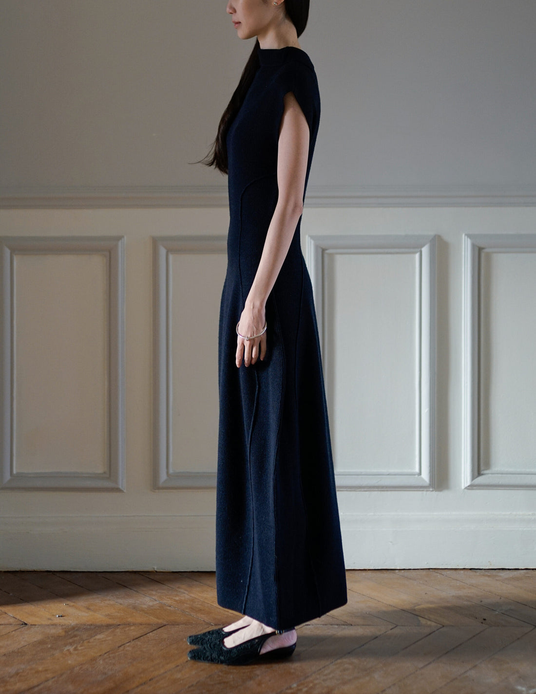 Karlina Knit Dress・Navy