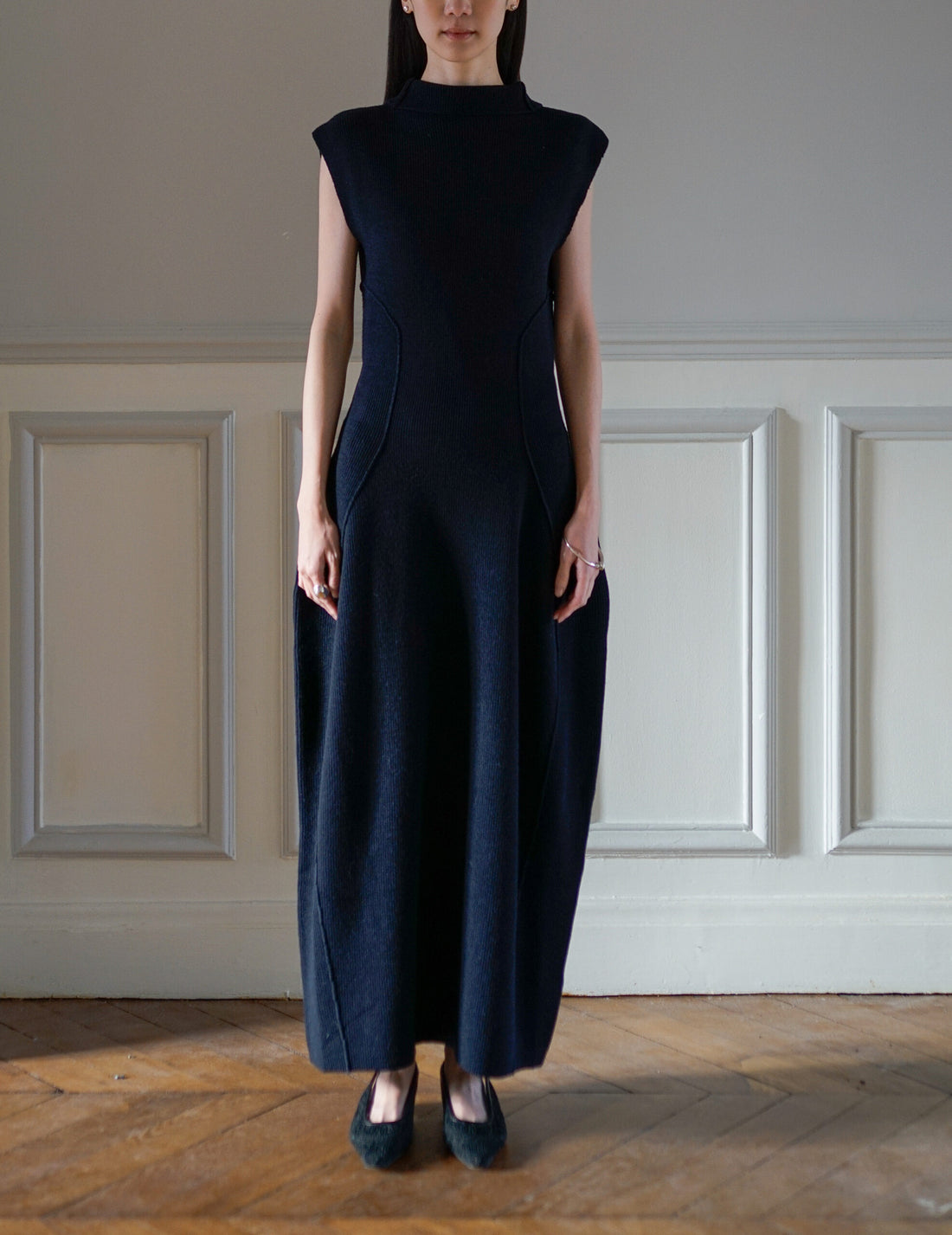 Karlina Knit Dress・Navy