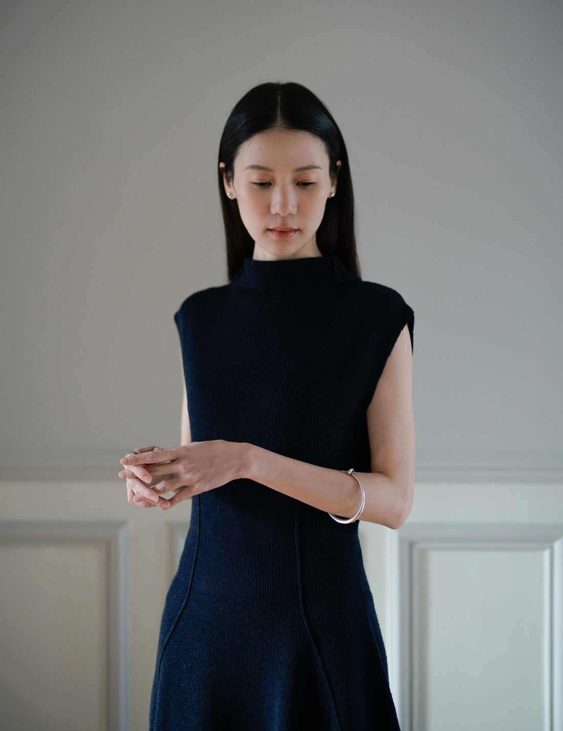Karlina Knit Dress・Navy