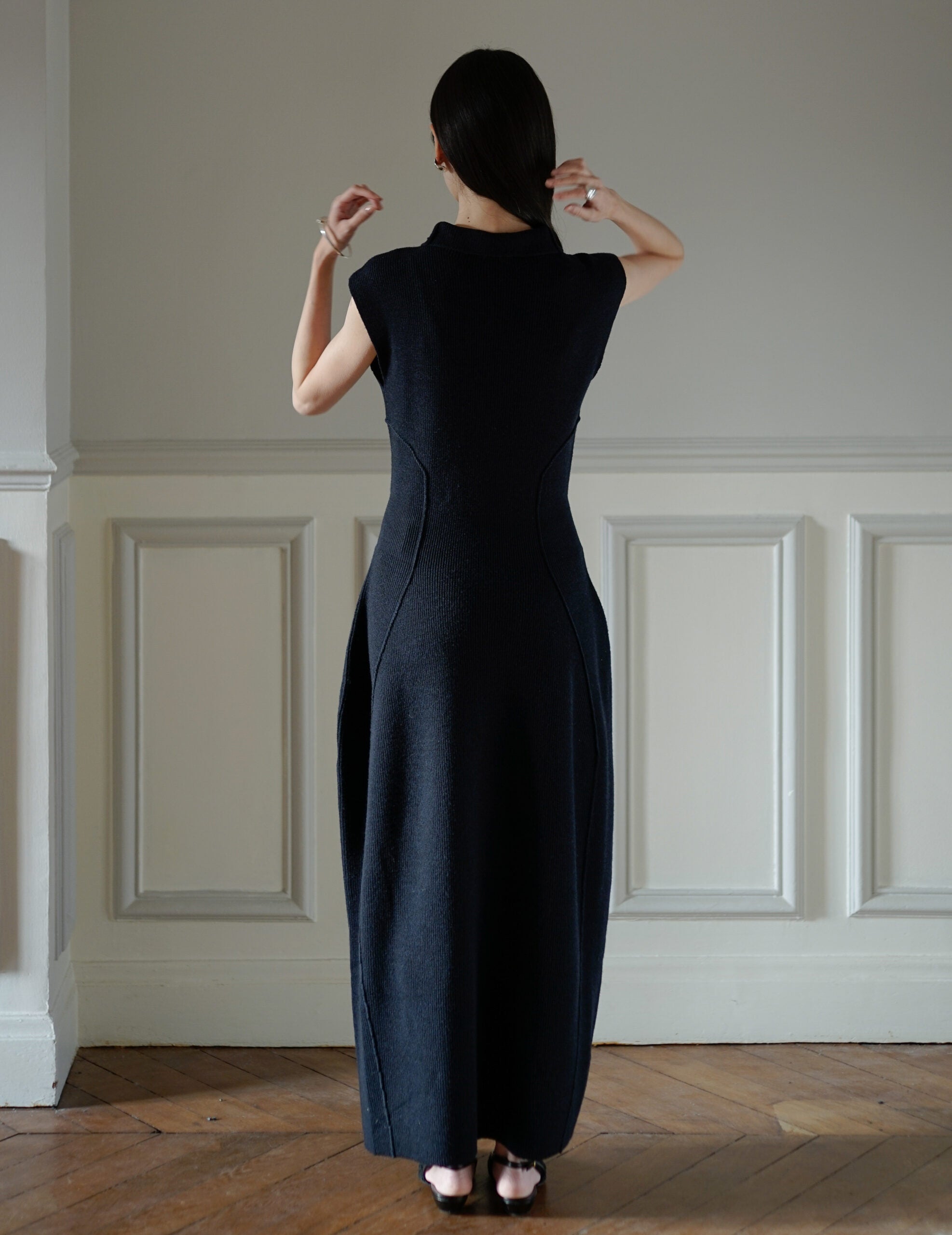 Karlina Knit Dress・Navy